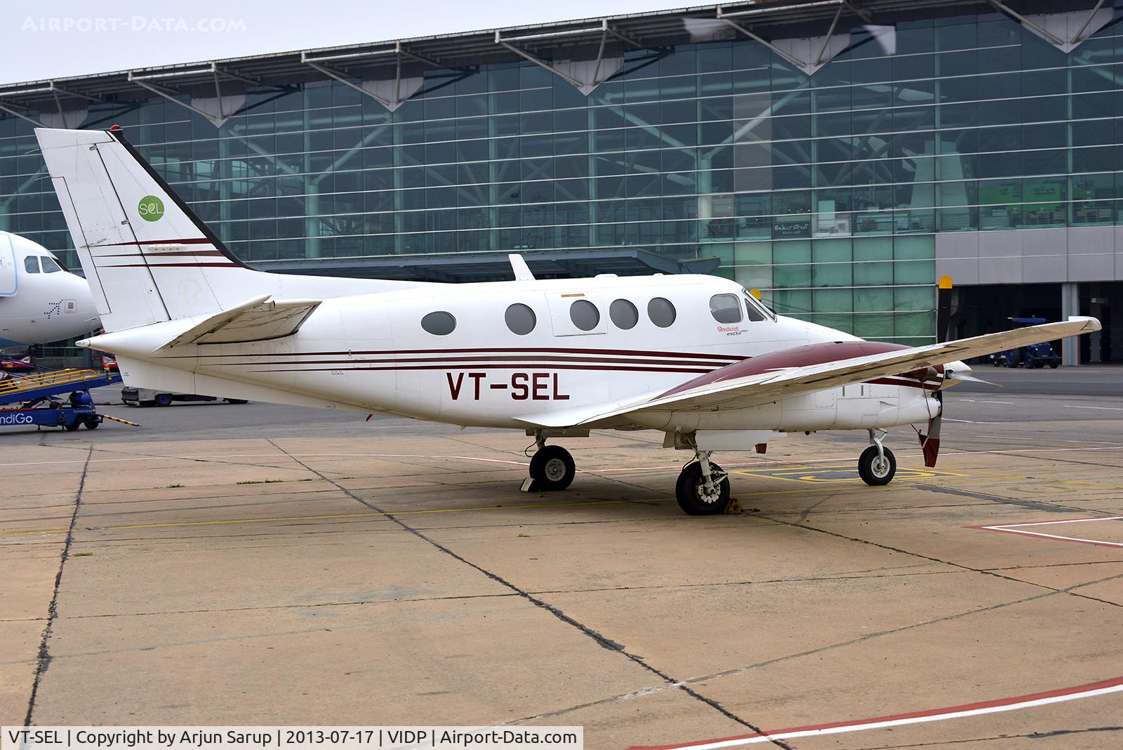 VT-SEL, Beechcraft C90GTi King Air C/N LJ-1871, On the apron in front of IGIA T-1.