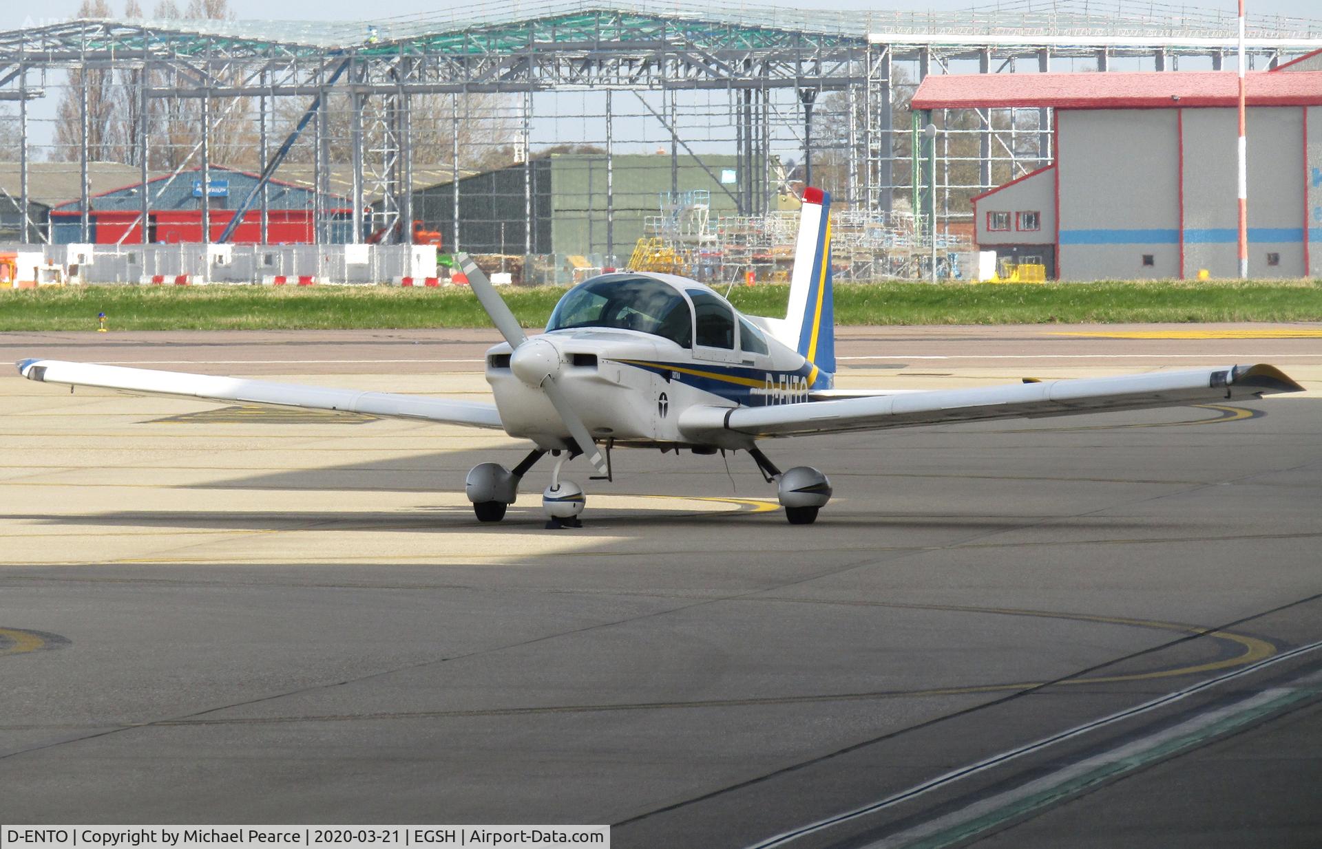 D-ENTO, 1993 American General AG-5B Tiger C/N 10166, Return visitor to SaxonAir from Elstree (EGTR).