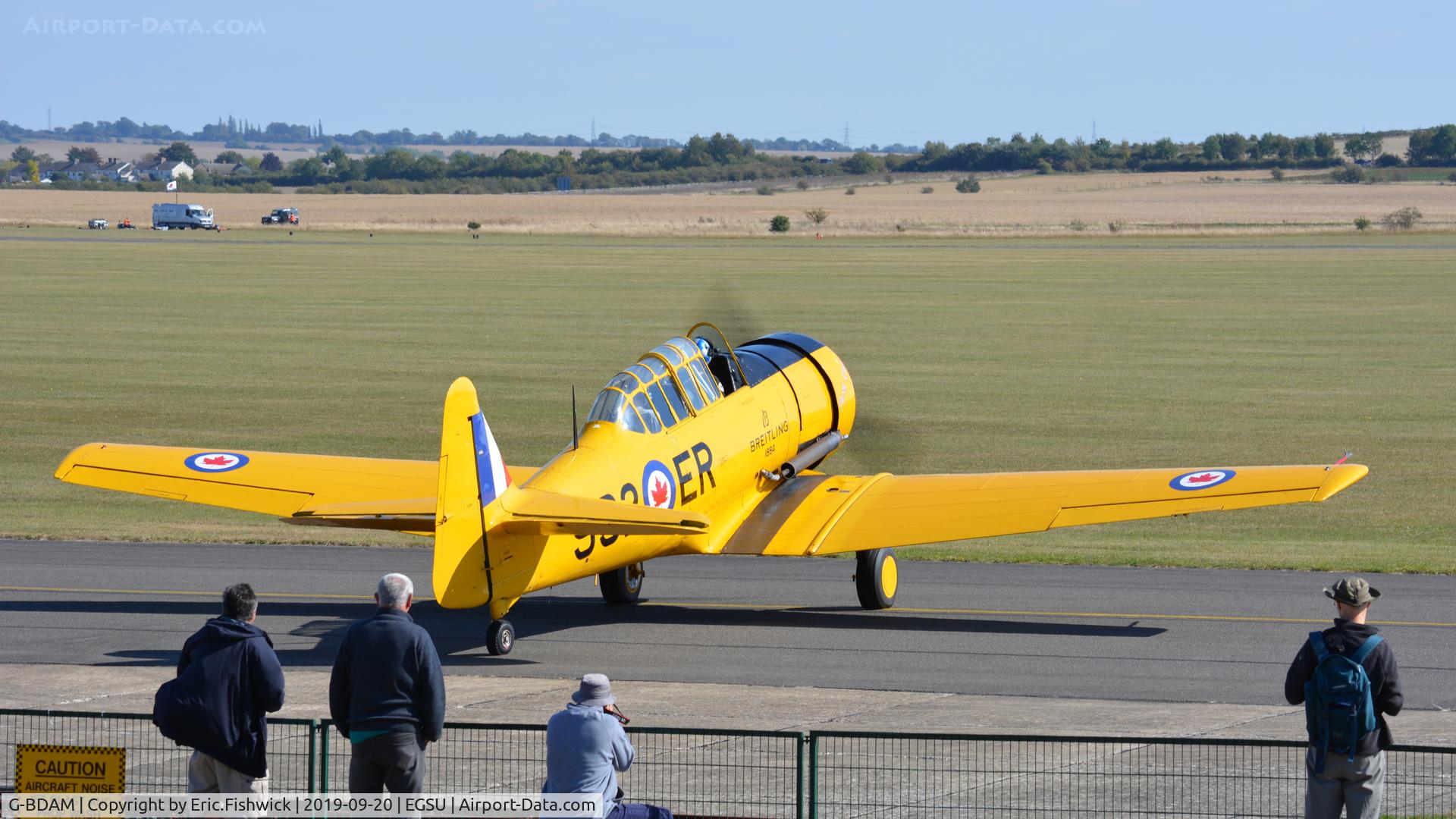 G-BDAM, 1943 Noorduyn AT-16 Harvard IIB C/N 14-726, 4. G-BDAM at The Imperial War Museum, Sept, 2019.