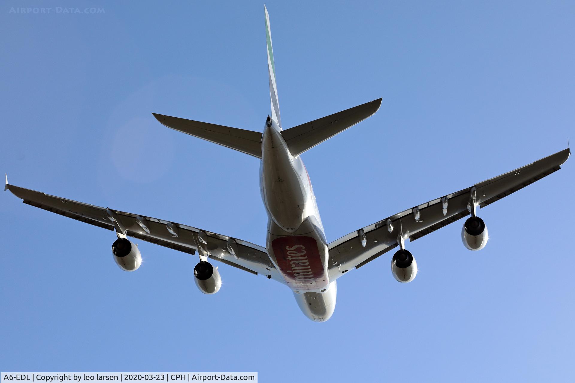 A6-EDL, 2010 Airbus A380-861 C/N 046, Copenhagen 23.3.2020