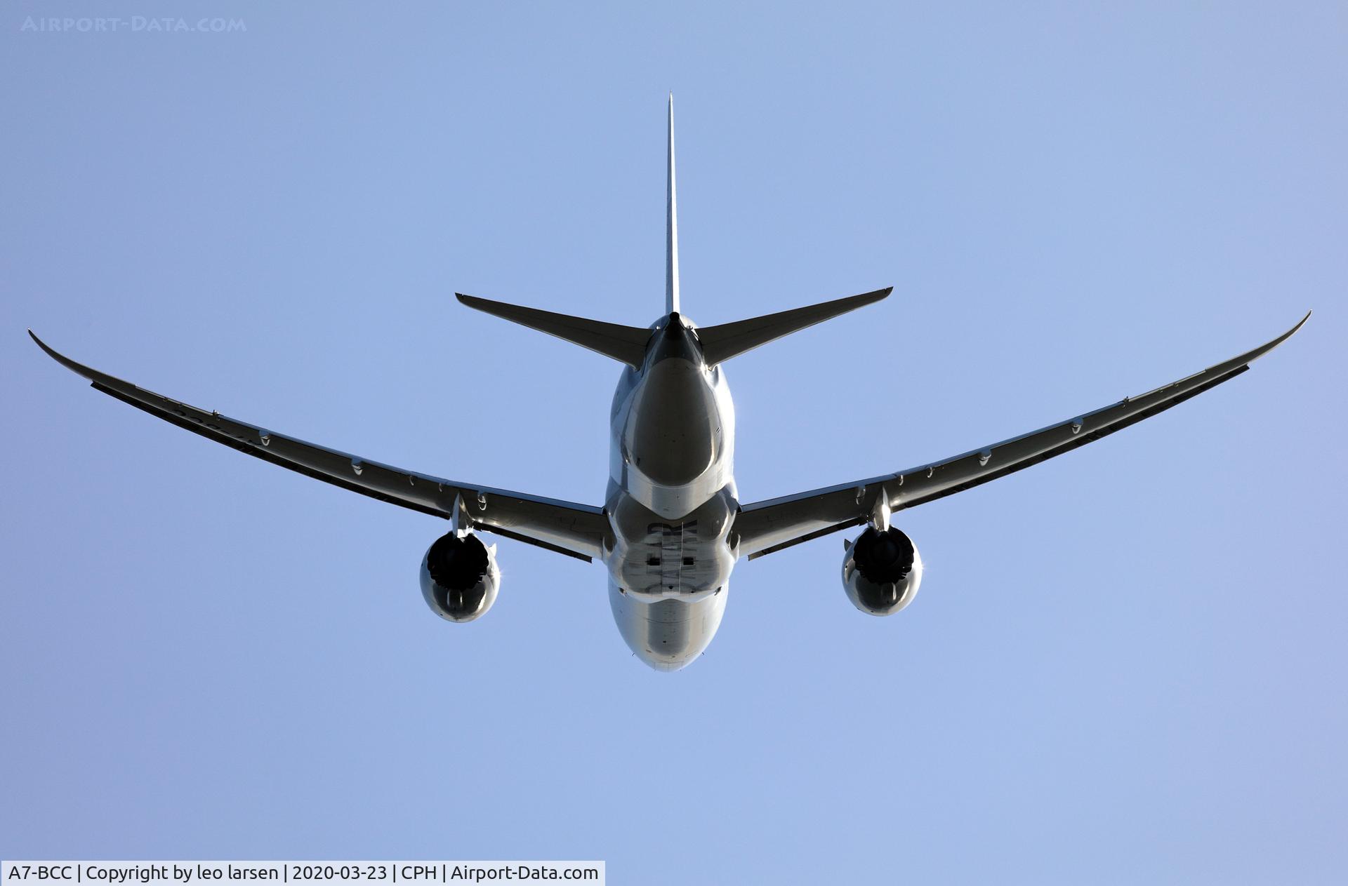 A7-BCC, 2012 Boeing 787-8 Dreamliner C/N 38321, Copenhagen 23.3.2020