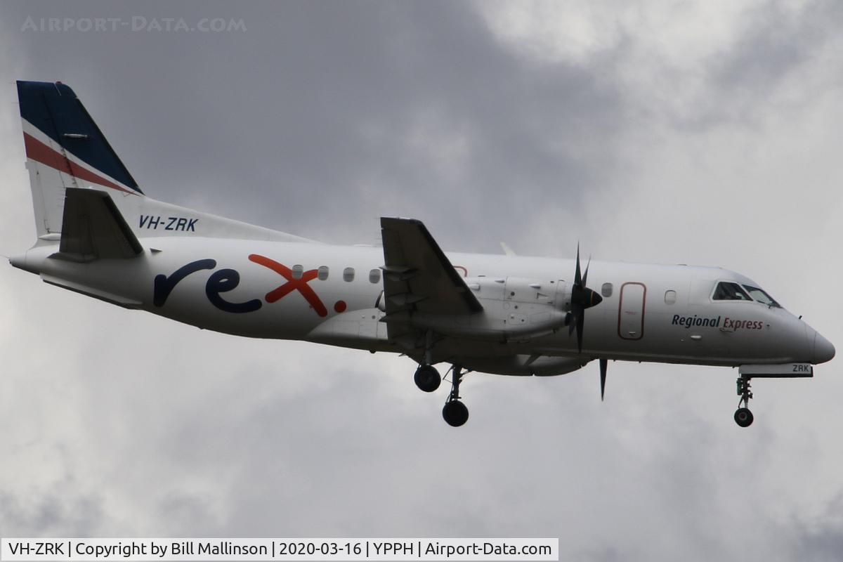 VH-ZRK, 1996 Saab 340B C/N 340B-397, FOR 24