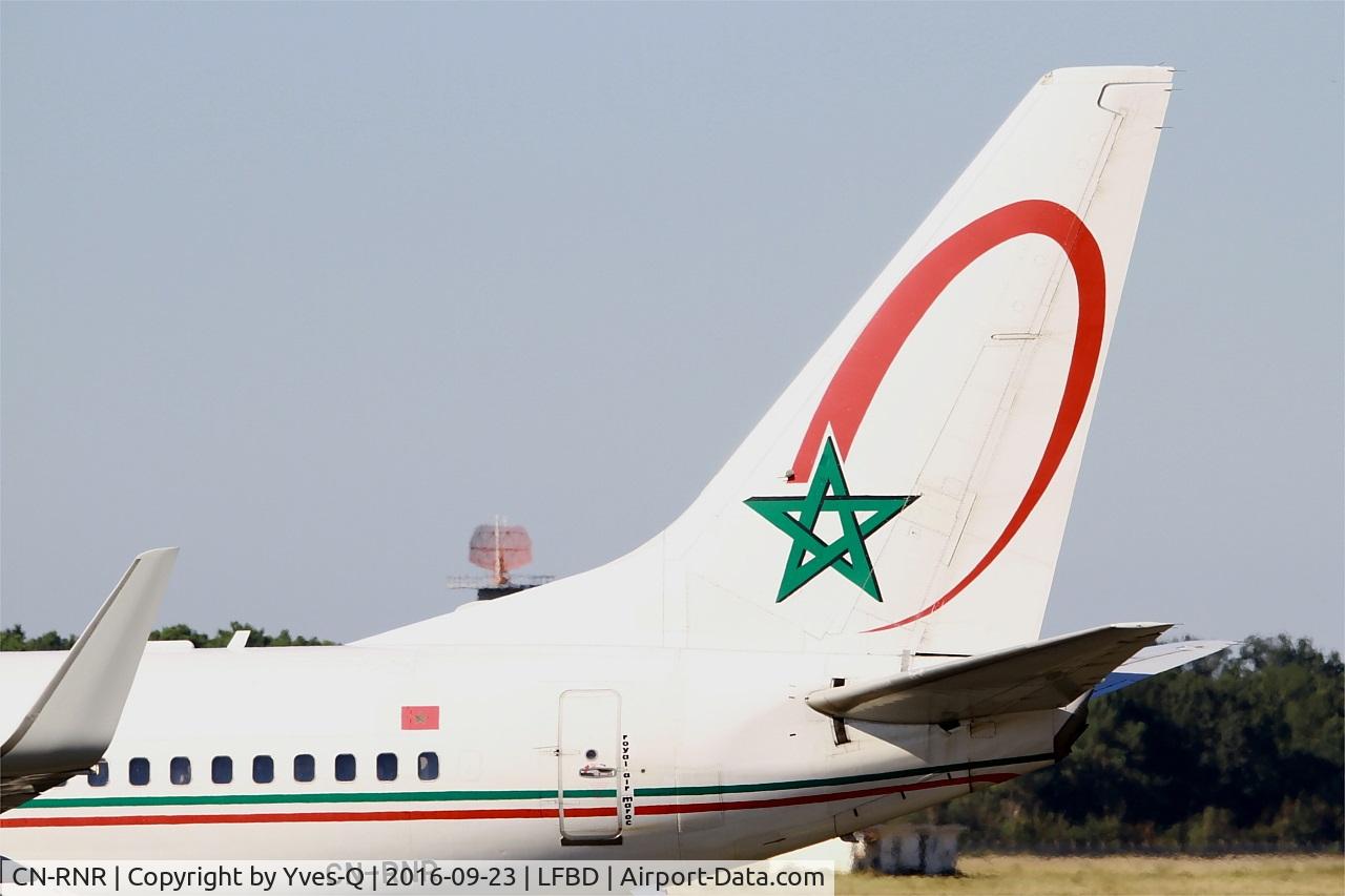 CN-RNR, 2000 Boeing 737-7B6 C/N 28986, Boeing 737-7B6, Tail close up view, Bordeaux Mérignac airport (LFBD-BOD)
