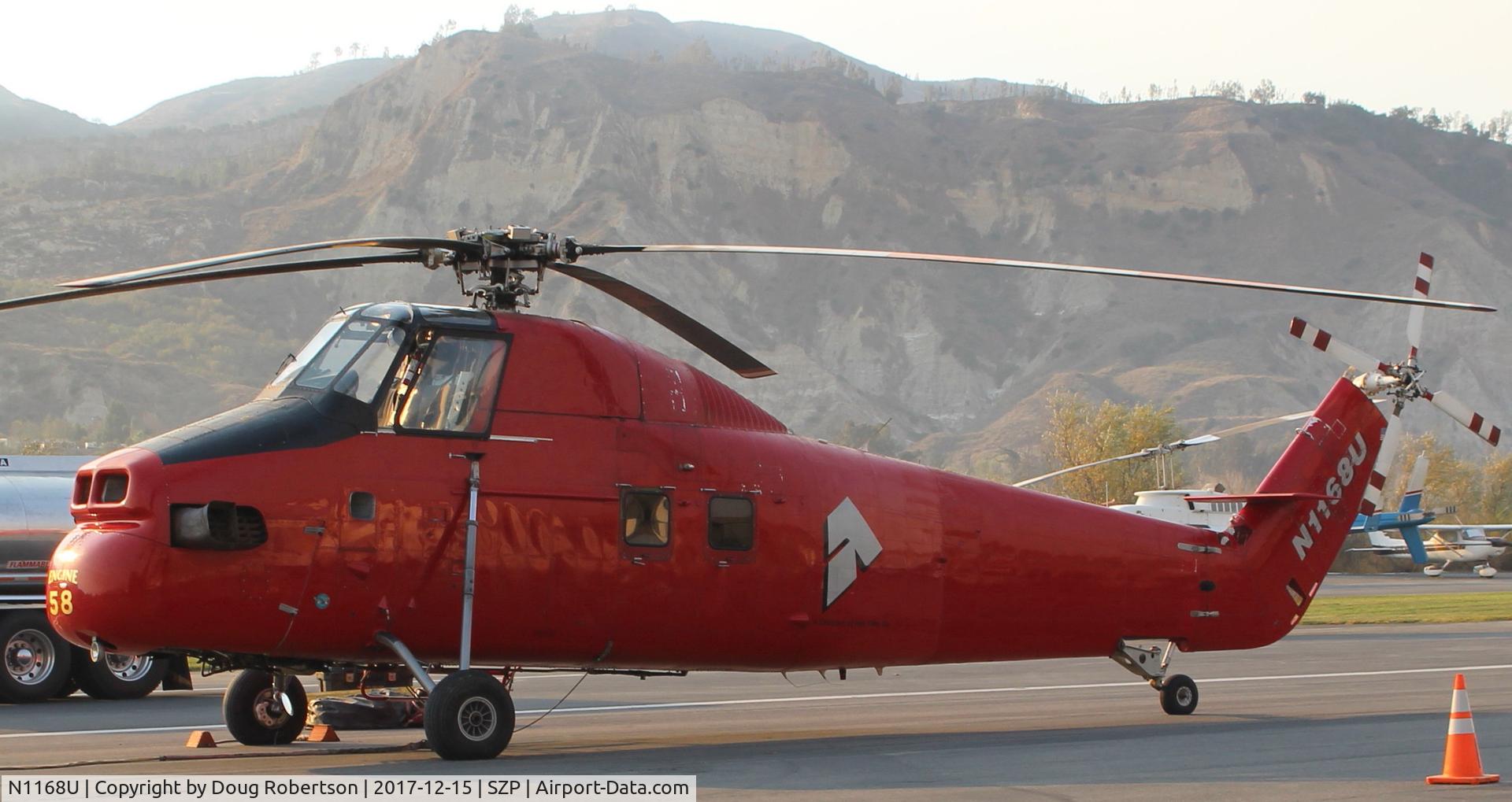 N1168U, 1958 Sikorsky S-58ET C/N 58-1070, N1168U, 1958 Sikorsky S-58ET, one P&W(C)PT6T3 TWIN-PAC 1,875 SHp Turboprop at the Thomas Fire Firebase