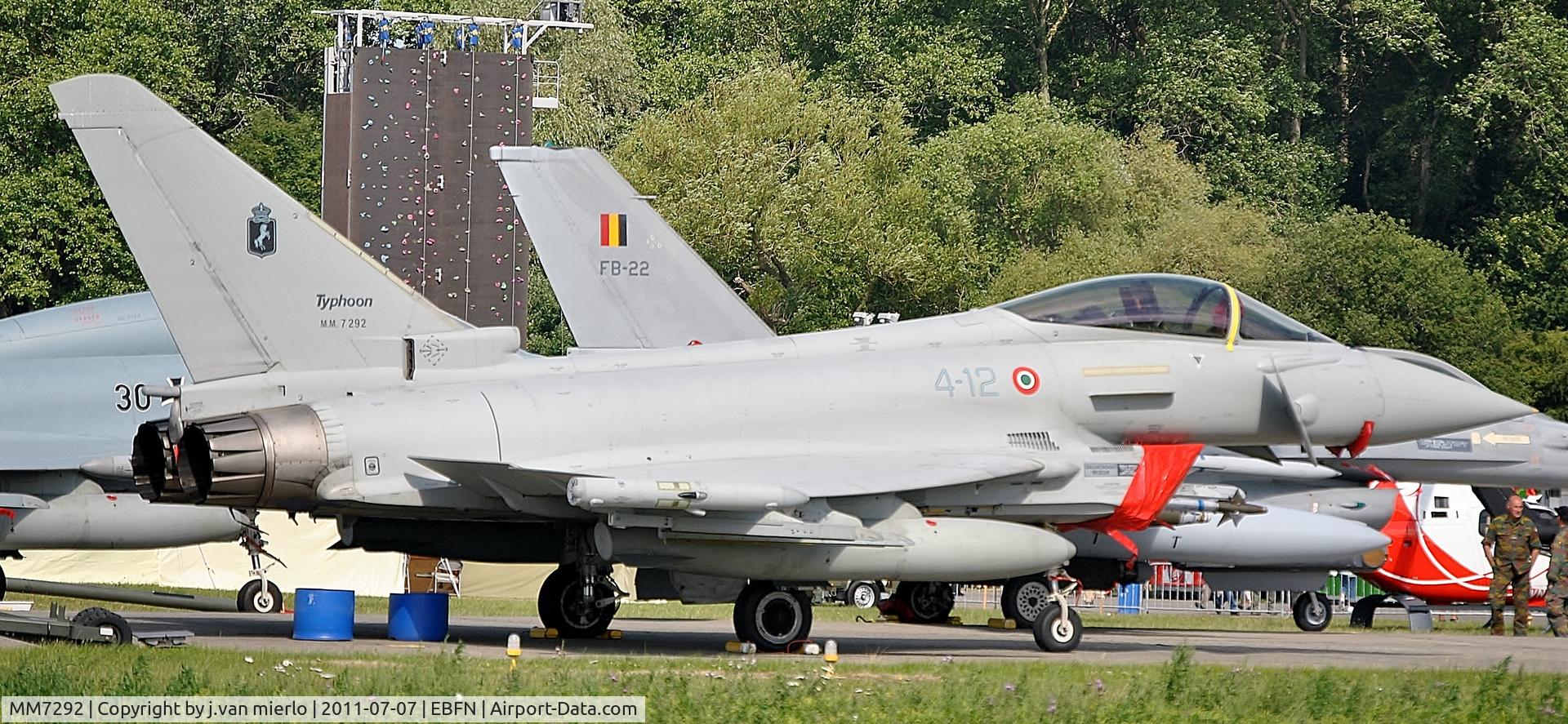 MM7292, Eurofighter EF-2000 Typhoon S C/N IS024, Koksijde, Belgium