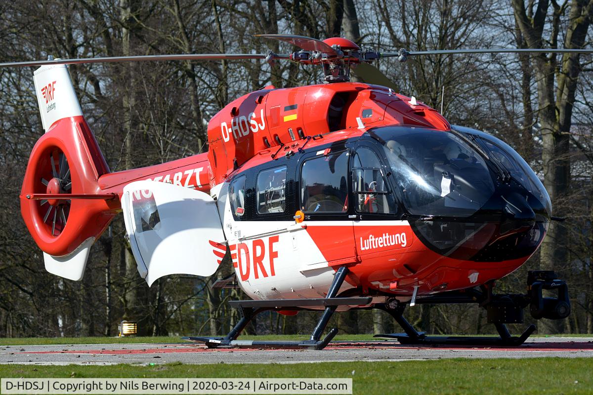 D-HDSJ, 2016 Airbus Helicopters EC-145T-2 (BK-117D-2) C/N 20104, Christoph 88 at Hamburg Altona Hospital