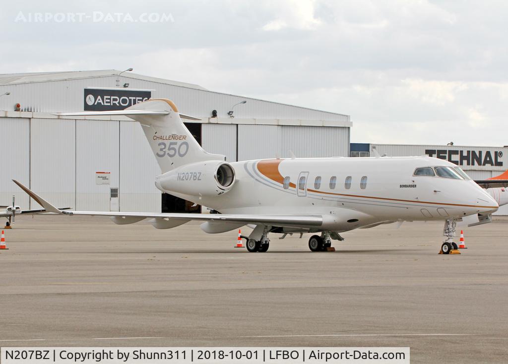 N207BZ, 2017 Bombardier Challenger 300 (BD-100-1A10) C/N 20701, Parked at the General Aviation area...