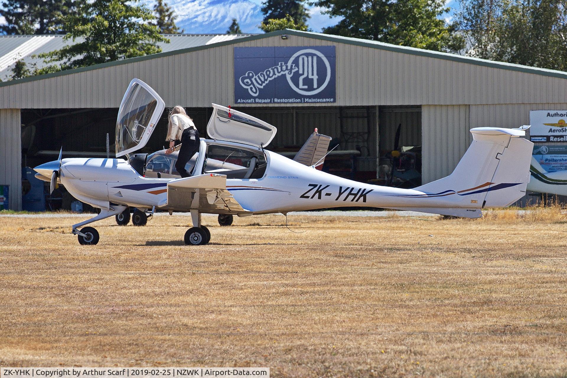 ZK-YHK, 2006 Diamond DA-40 Diamond Star C/N 40.636, ZK-YHK Classic Flights Ltd Wanaka New Zealand February 2019