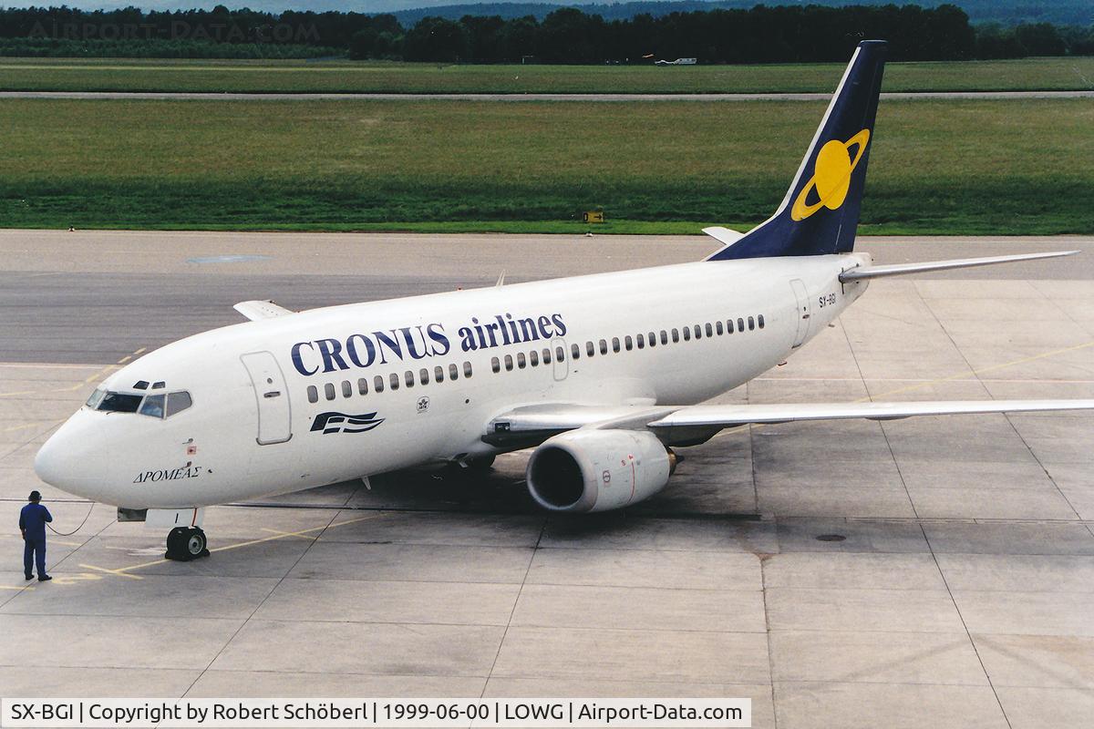 SX-BGI, 1992 Boeing 737-3L9 C/N 27061, SX-BGI @ LOWG 1999