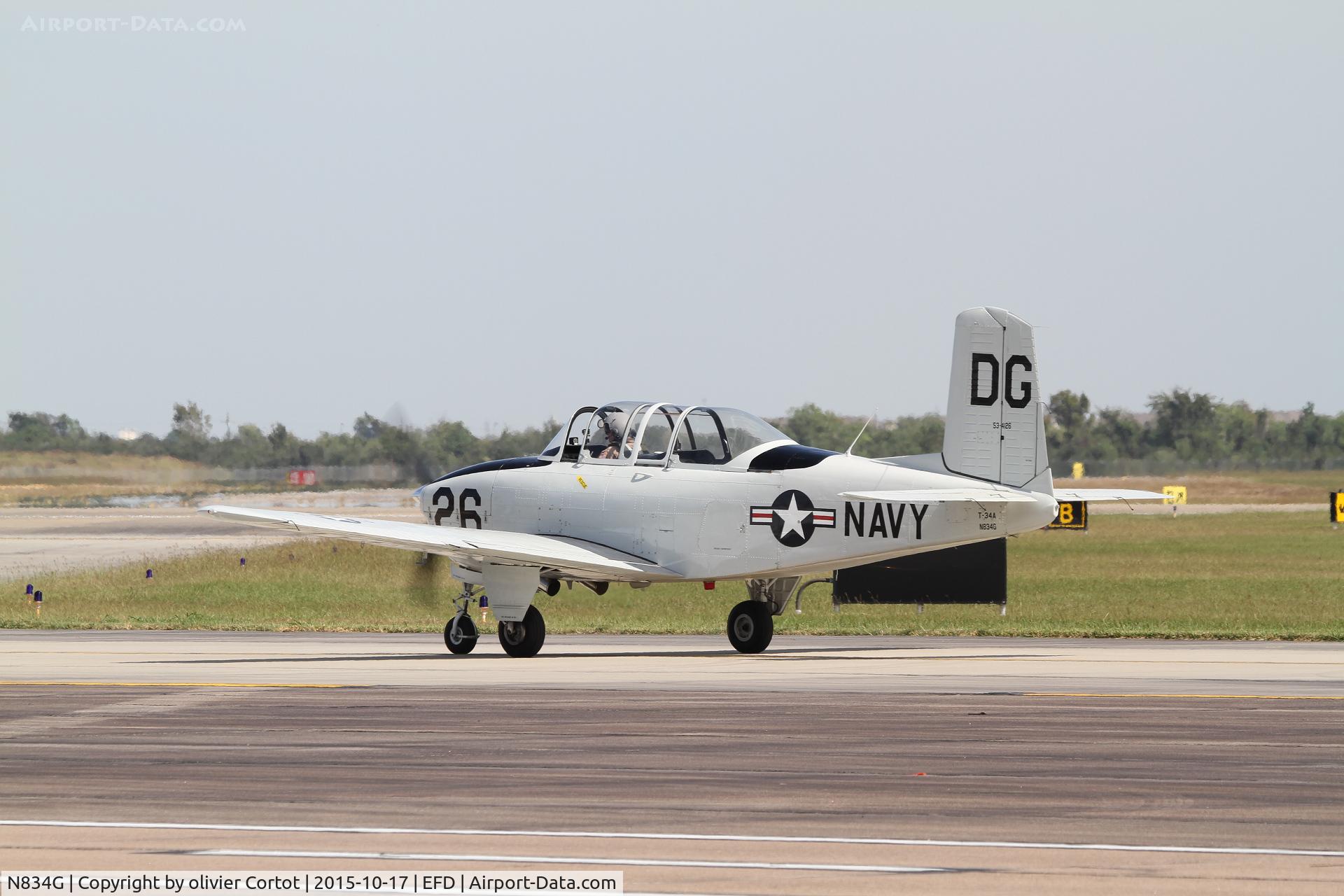 N834G, 1955 Beech (CCF) T-34A (A45) Mentor C/N CCF34-95, Wings over Houston 2015