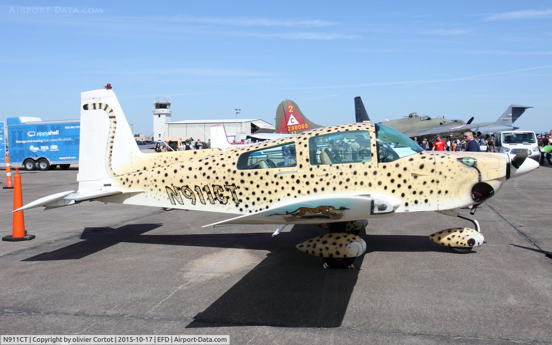 N911CT, 1979 Gulfstream American Corp AA-5A C/N AA5A-0821, nice paint job ! Wing over Houston 2015