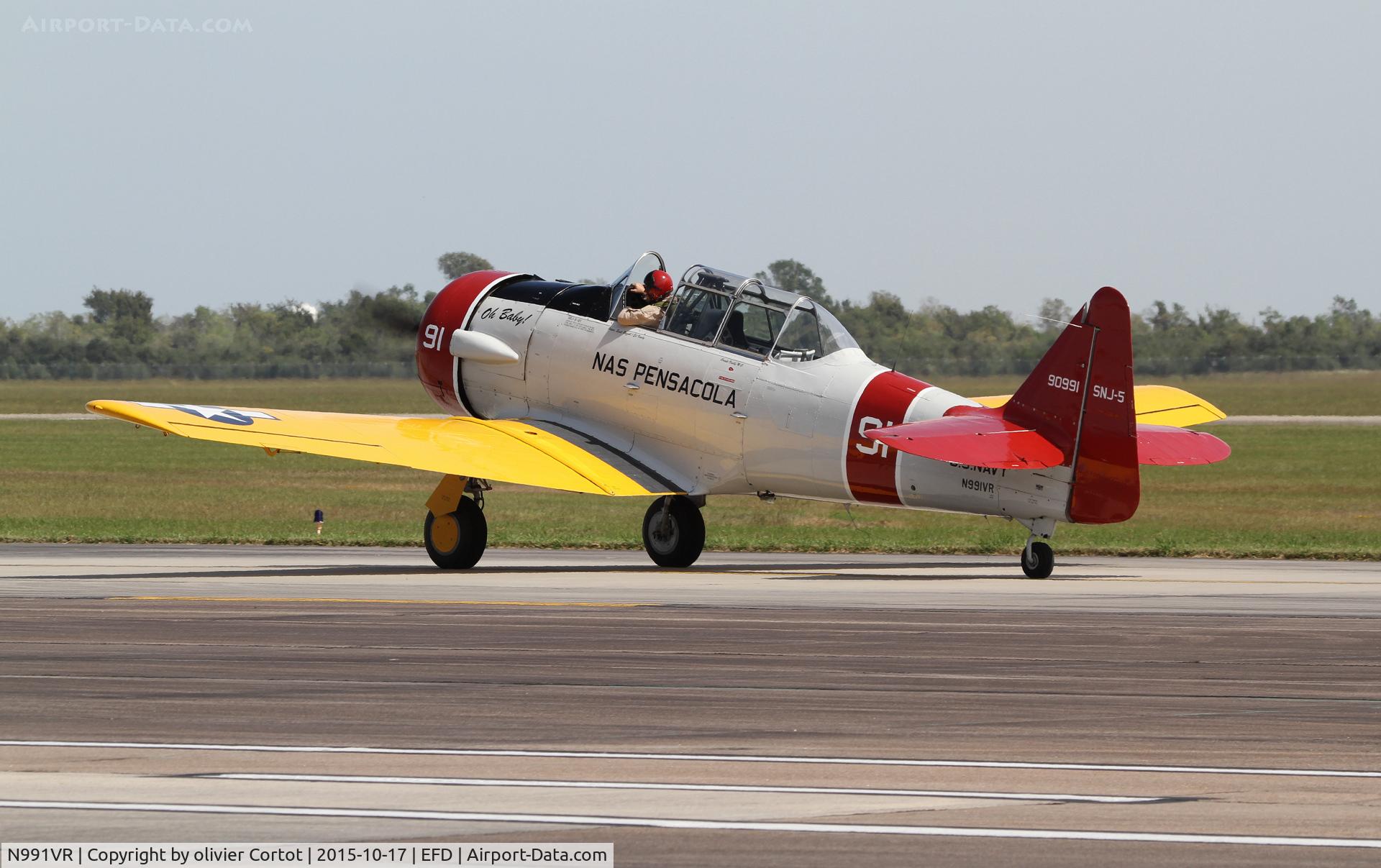 N991VR, 1942 North American SNJ-5 Texan C/N 90991, Wings over Houston 2015