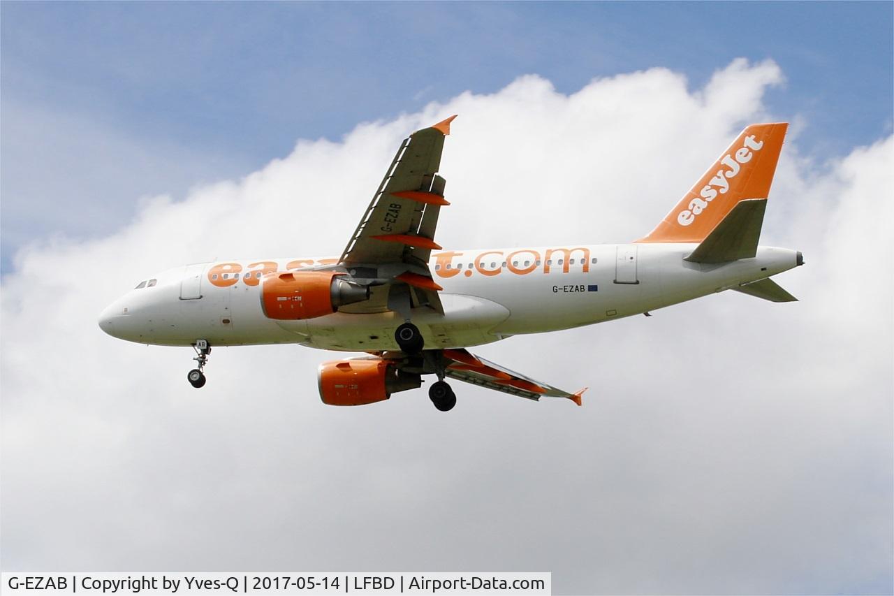 G-EZAB, 2006 Airbus A319-111 C/N 2681, Airbus A319-111, On final rwy 23, Bordeaux-Mérignac airport (LFBD-BOD)