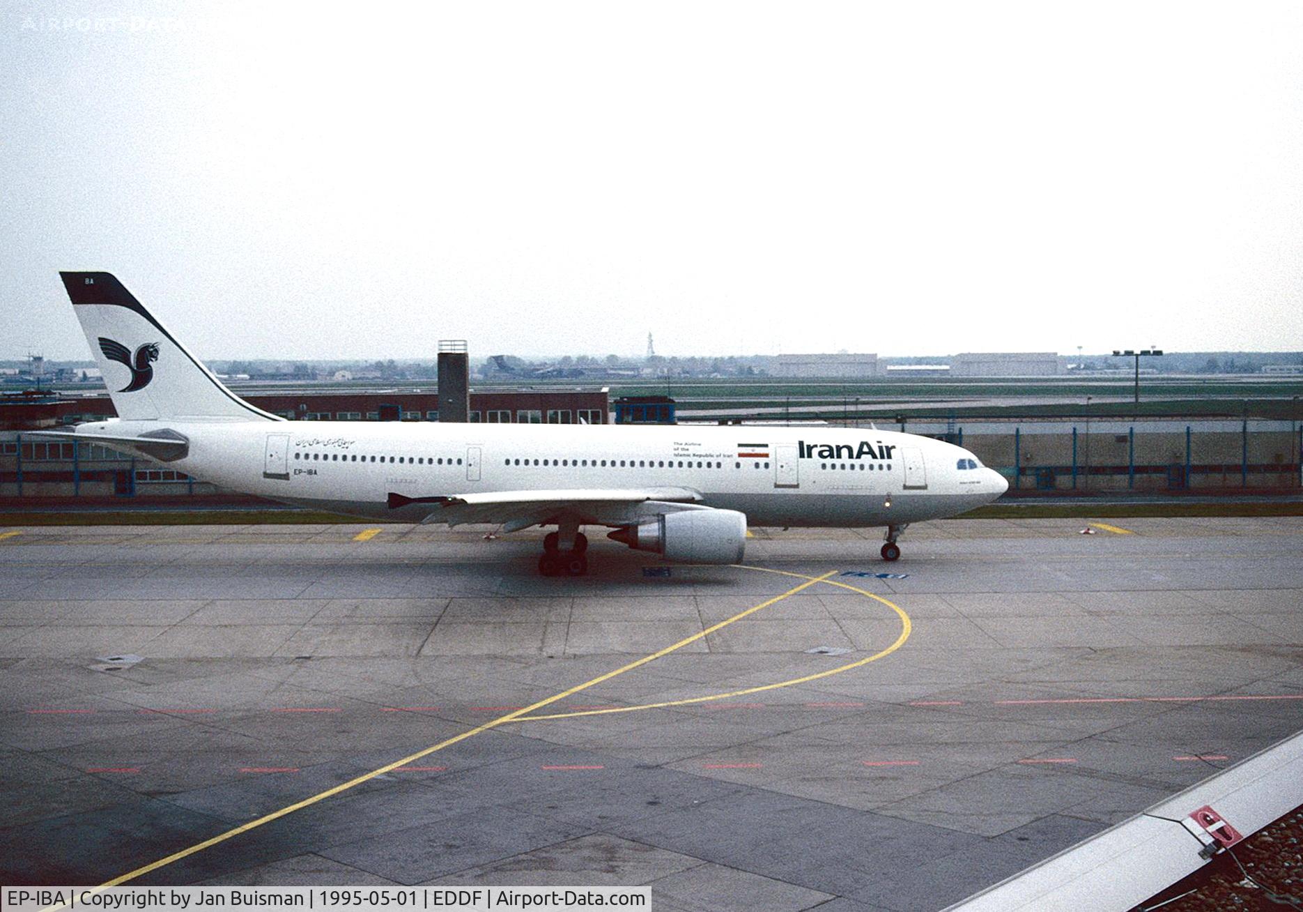 EP-IBA, 1993 Airbus A300B4-605R C/N 723, Iran Air