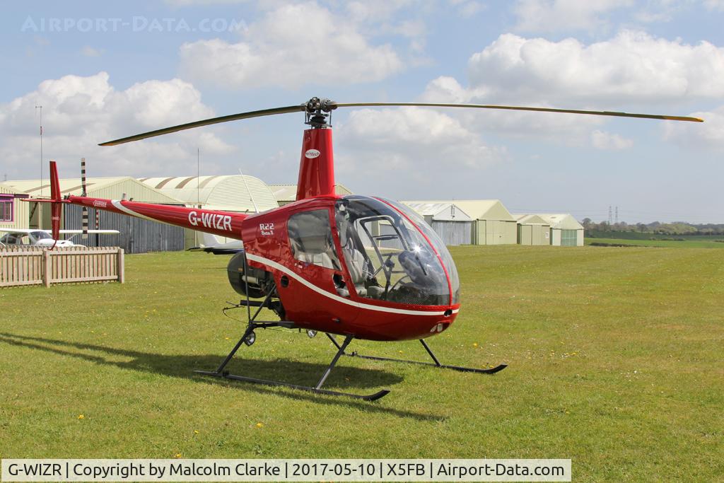 G-WIZR, 1998 Robinson R22 Beta II C/N 2799, Robinson R22 Beta II, Fishburn Airfield, May 10th 2017.