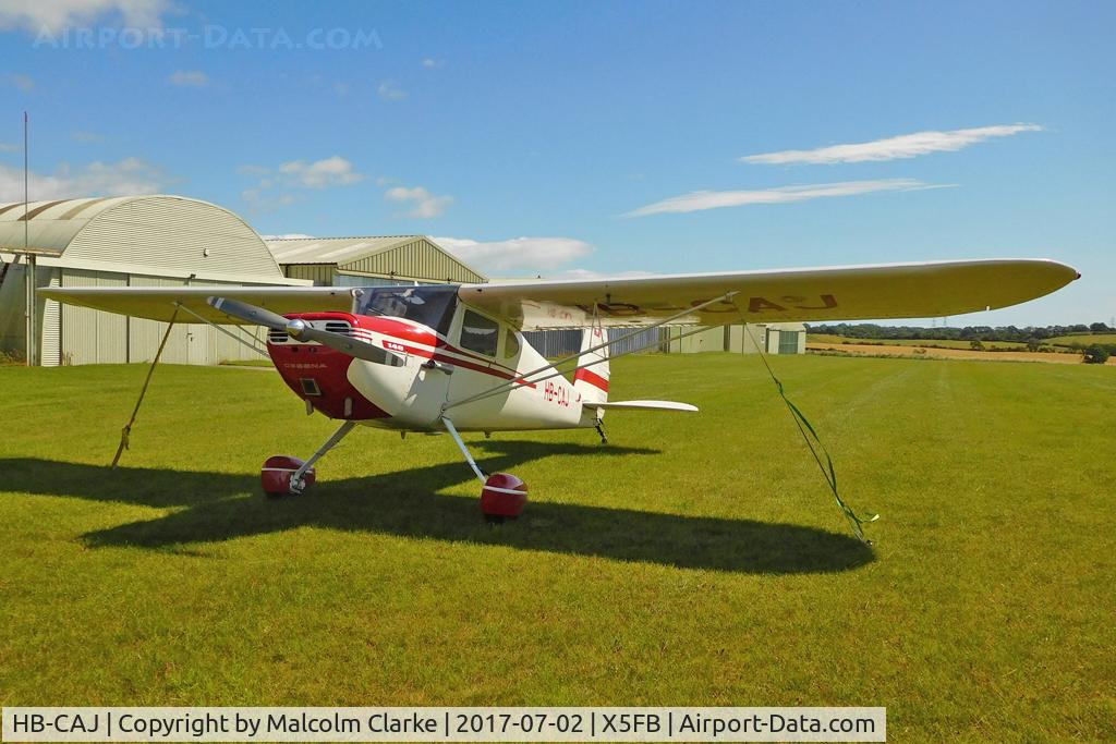 HB-CAJ, 1947 Cessna 140 C/N 13250, Cessna 140, Fishburn Airfield, July 2nd 2017.