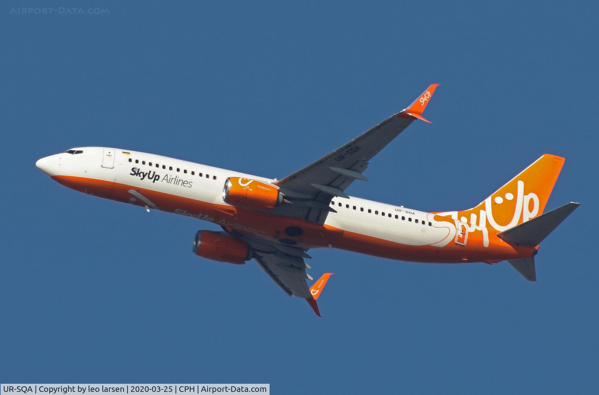 UR-SQA, 2013 Boeing 737-8H6 C/N 40150, Copenhagen 25.3.2020