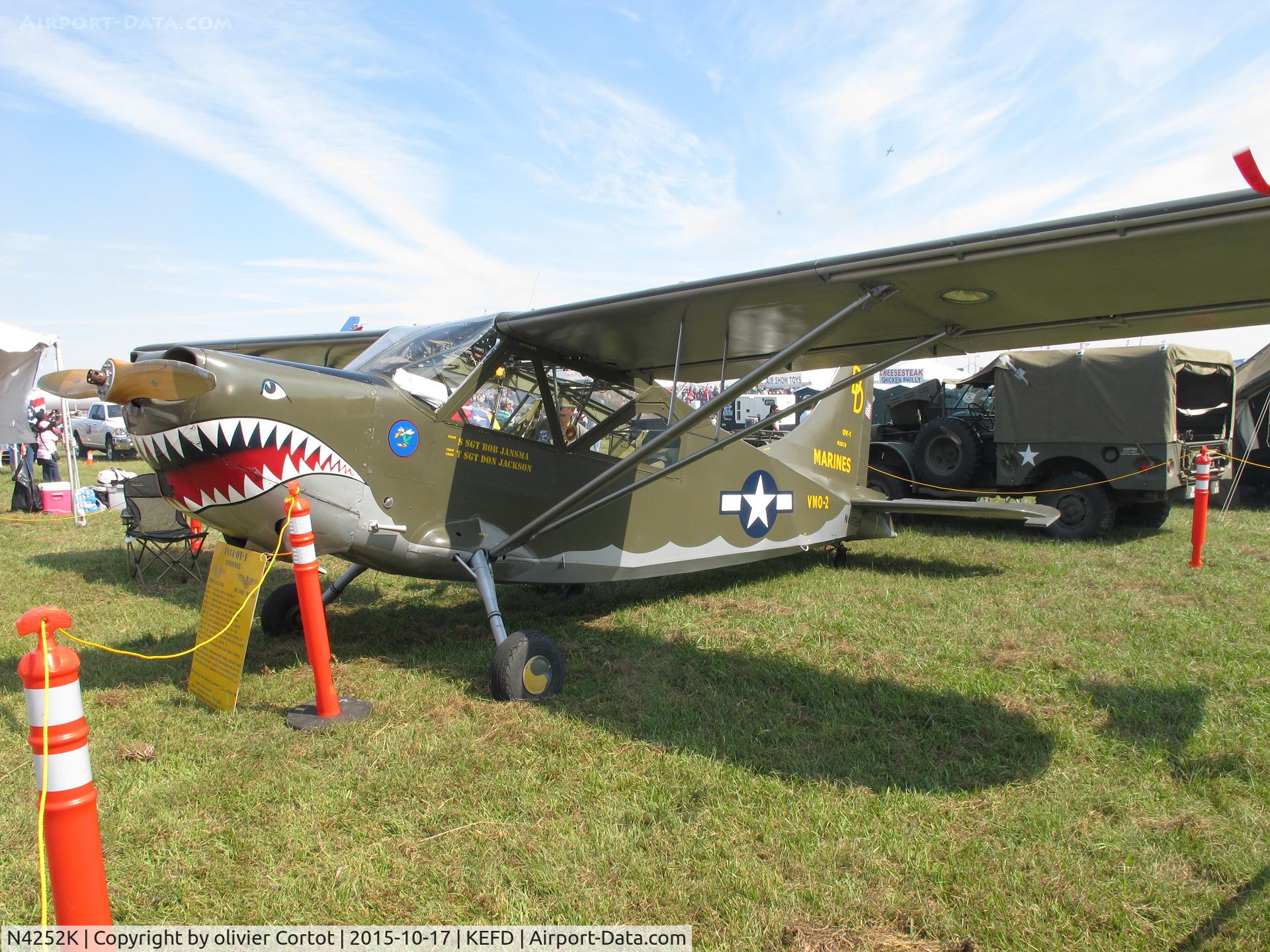 N4252K, 1944 Stinson L-5 Sentinel C/N 3551, Wings over Houston 2015