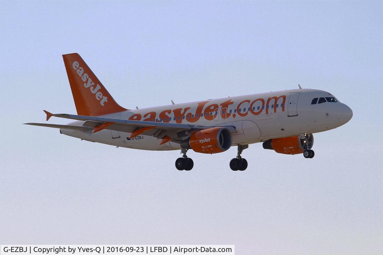 G-EZBJ, 2007 Airbus A319-111 C/N 3036, Airbus A319-111, Short approach rwy 05, Bordeaux-Mérignac airport (LFBD-BOD)