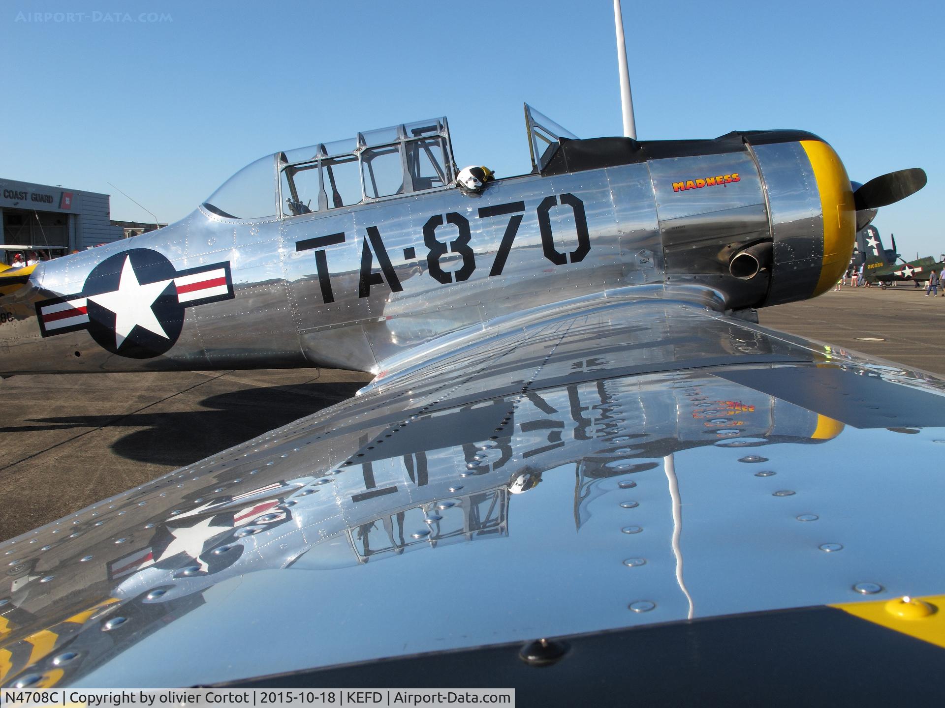 N4708C, 1941 North American AT-6F Texan C/N F48-1870, Shinny T-6