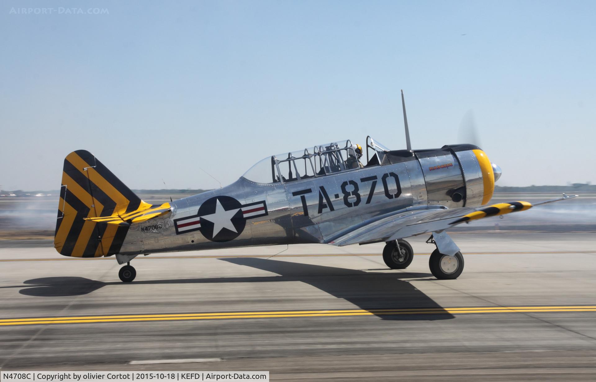 N4708C, 1941 North American AT-6F Texan C/N F48-1870, Wings over Houston 2015