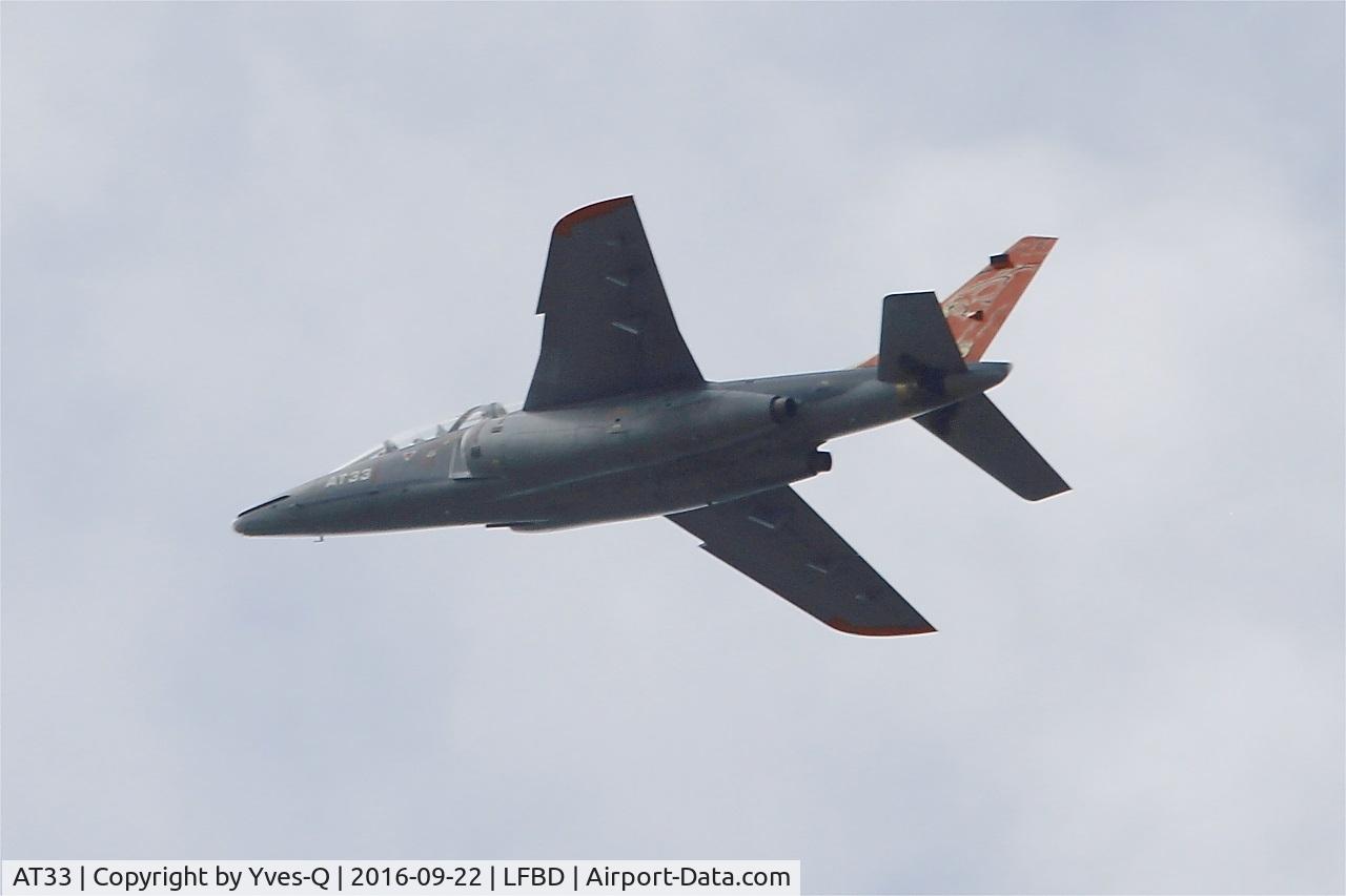 AT33, Dassault-Dornier Alpha Jet 1B C/N B33/1155, Dassault-Dornier Alpha Jet 1B, Climbing from rwy 23, Bordeaux-Mérignac Air Base 106 (LFBD-BOD) Open day 2017