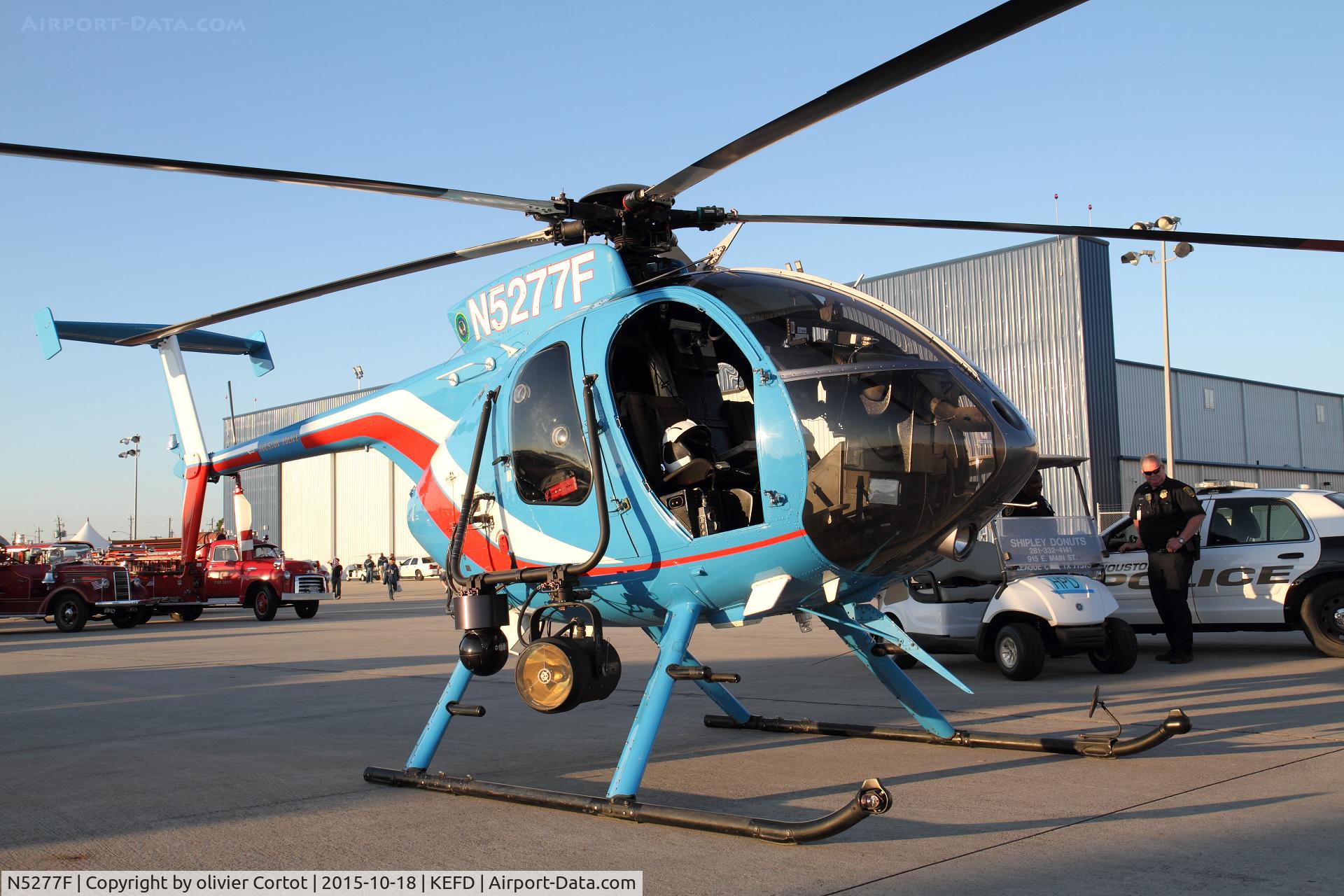 N5277F, MD Helicopters 369E C/N 0587E, nice colors - Wings over Houston 2015