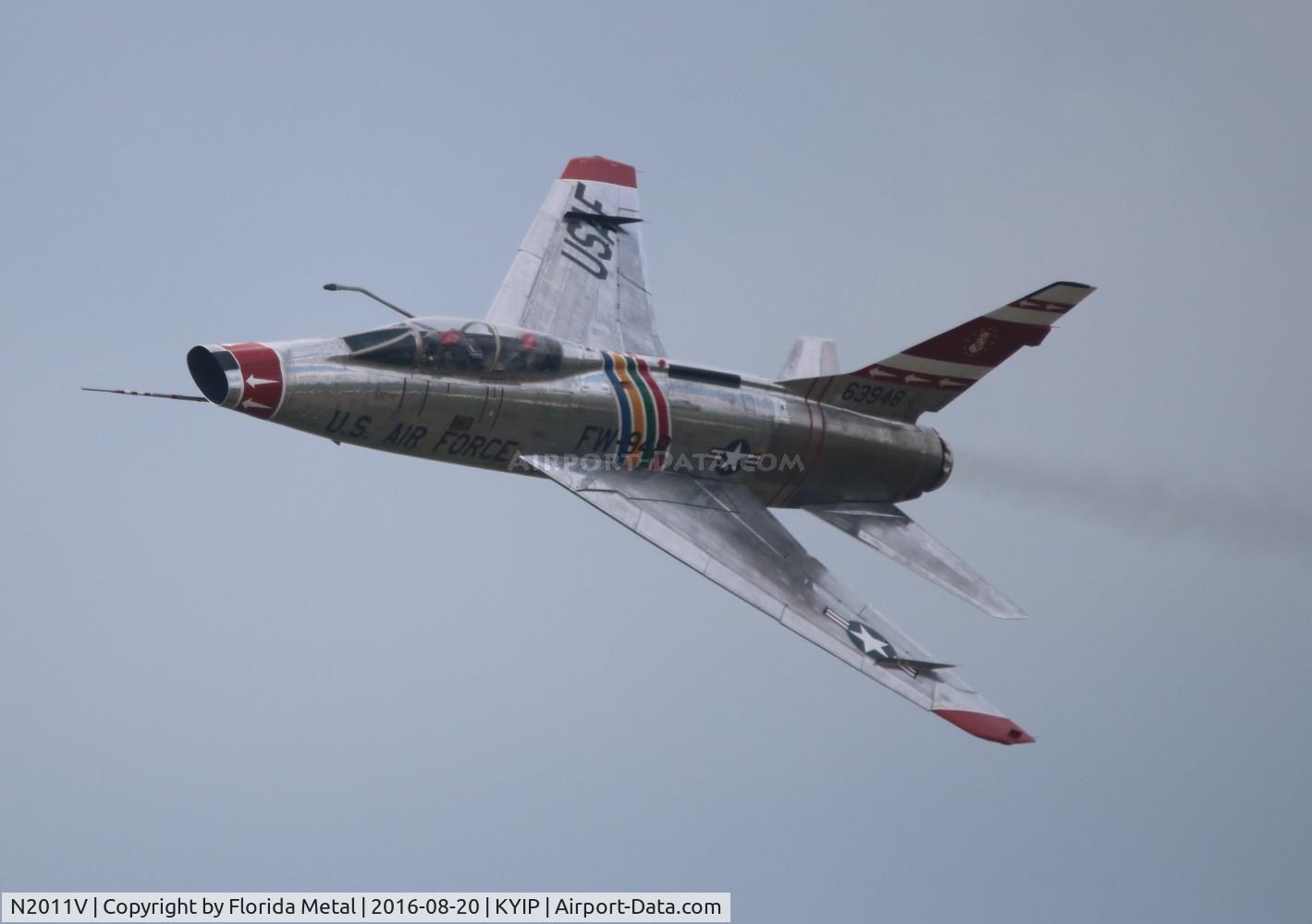 N2011V, 1958 North American F-100F Super Sabre C/N 243-224, F-100F