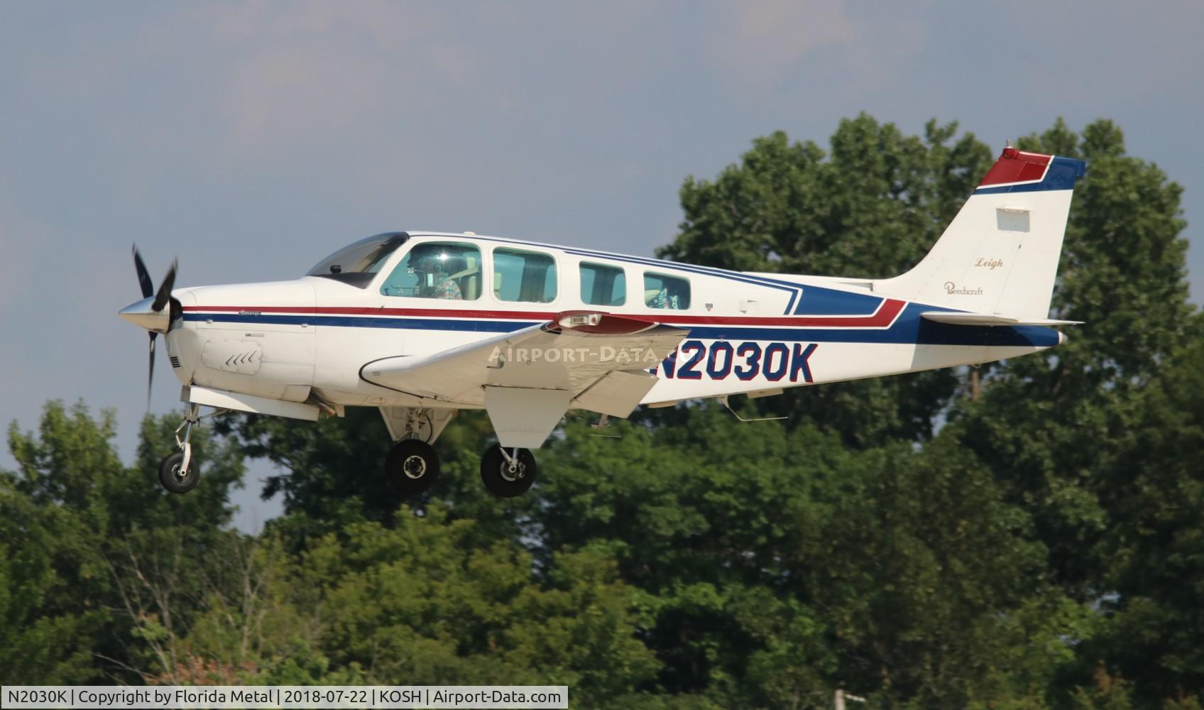 N2030K, 1978 Beech A36 Bonanza 36 C/N E-1358, Beech 36