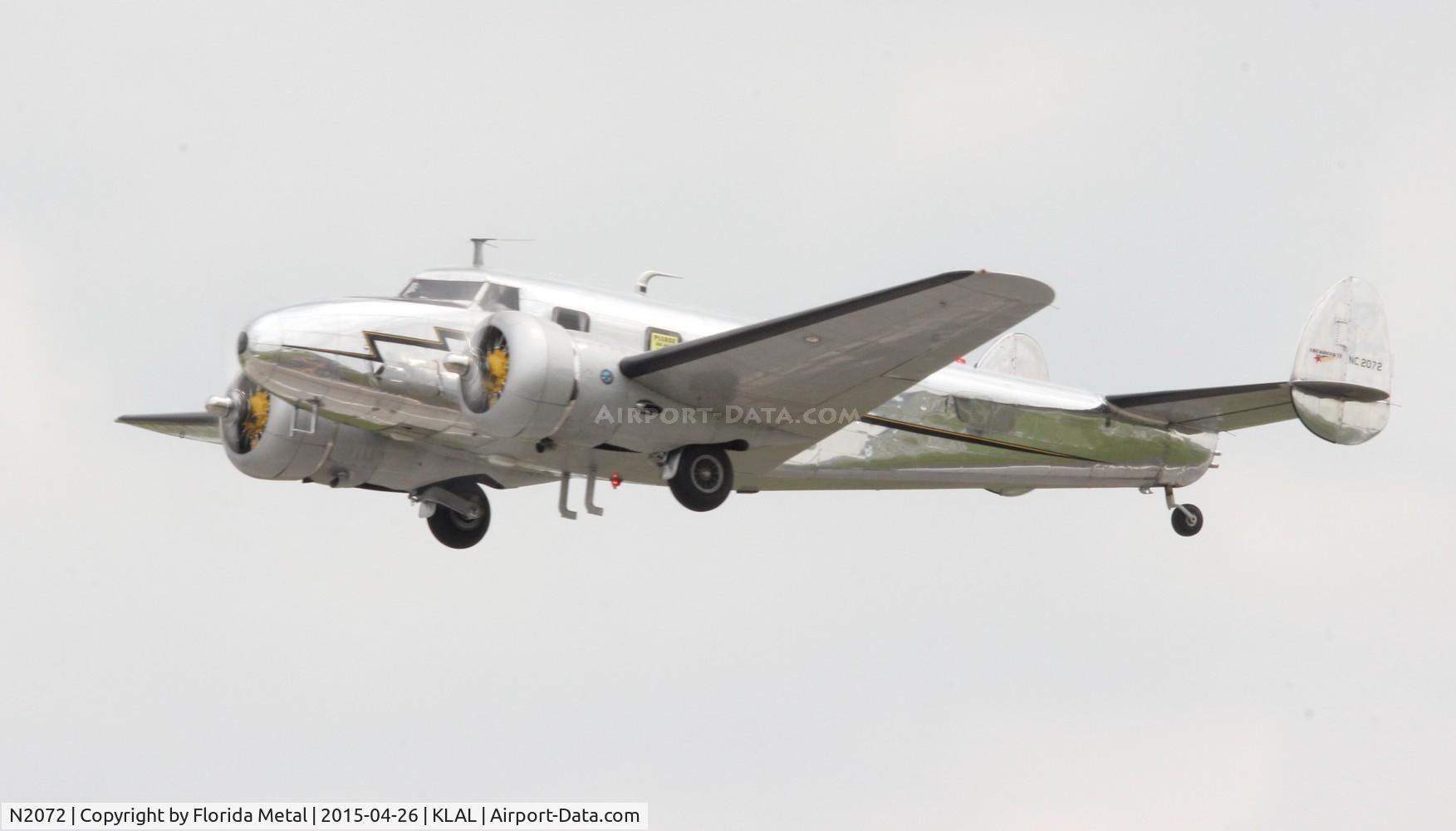 N2072, 1936 Lockheed 12A Electra Junior C/N 1208, Electra Jr