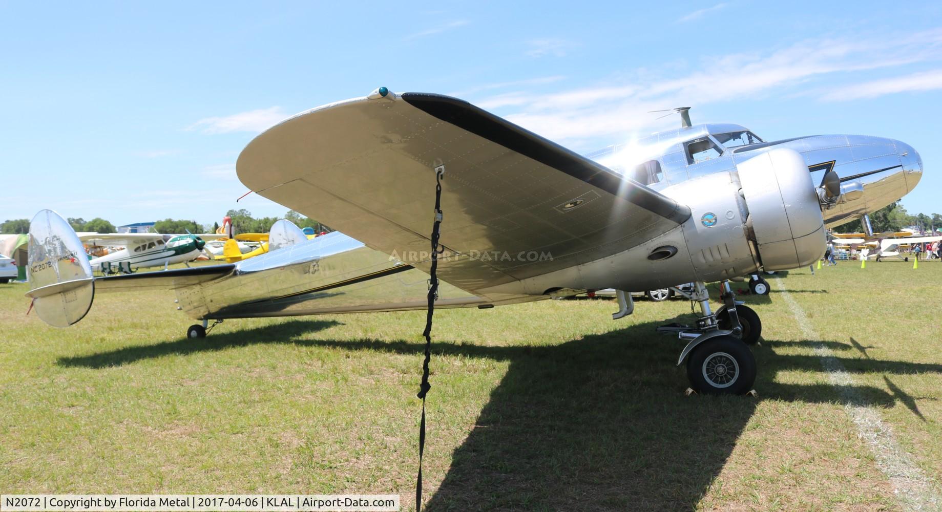 N2072, 1936 Lockheed 12A Electra Junior C/N 1208, Electra Jr