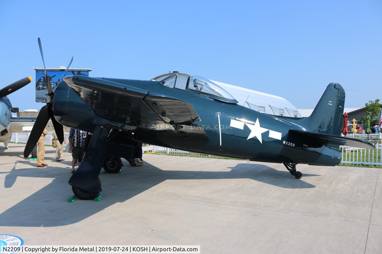 N2209, 1945 Grumman F8F-1B Bearcat C/N 122095, Bearcat