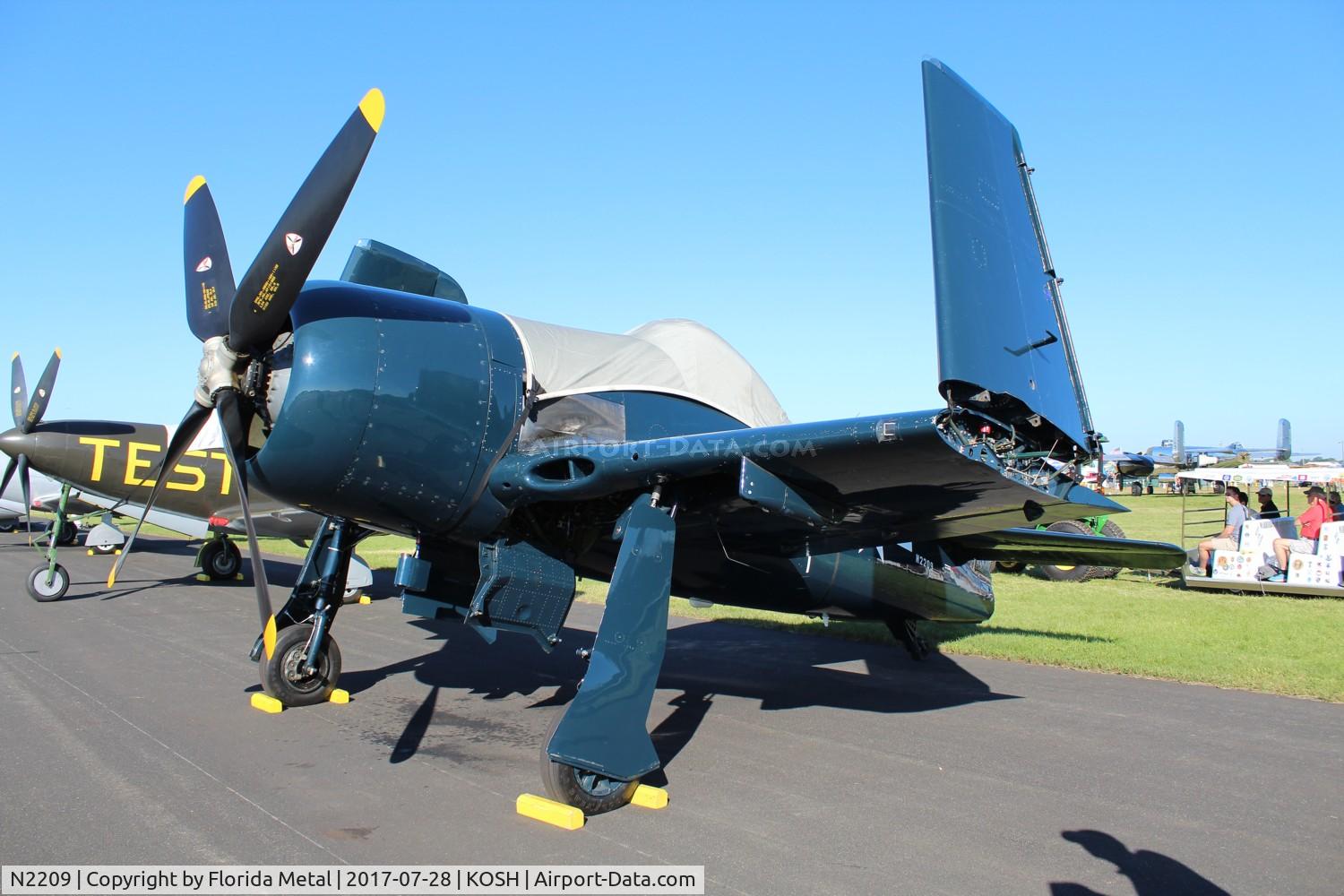 N2209, 1945 Grumman F8F-1B Bearcat C/N 122095, Bearcat
