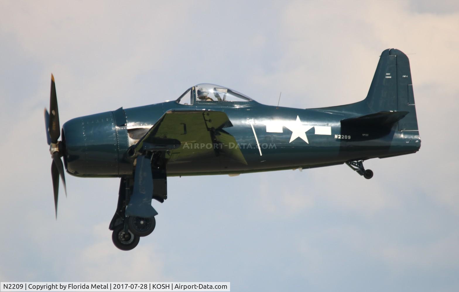 N2209, 1945 Grumman F8F-1B Bearcat C/N 122095, Bearcat