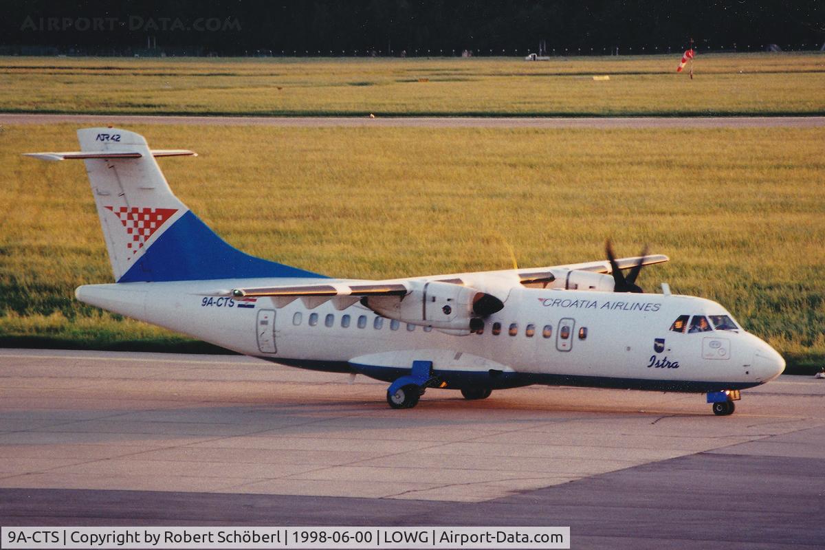 9A-CTS, 1993 ATR 42-310QC C/N 312, 9A-CTS @ LOWG 1998