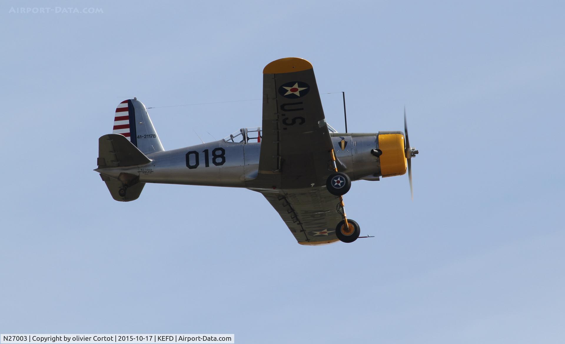 N27003, 1942 Consolidated Vultee BT-13A C/N 5017, Wings over Houston 2015