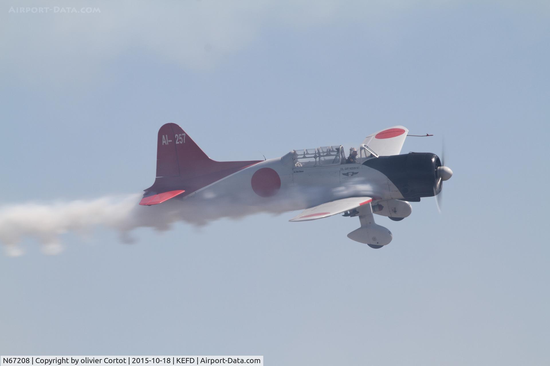N67208, 1941 Consolidated Vultee BT-13A C/N 2307, lots of smoke during the Tora Tora Tora show