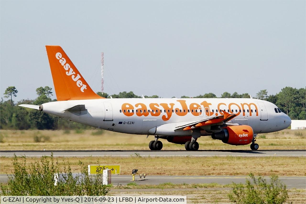 G-EZAI, 2006 Airbus A319-111 C/N 2735, Airbus A319-111, Take off run rwy 05, Bordeaux Mérignac airport (LFBD-BOD)