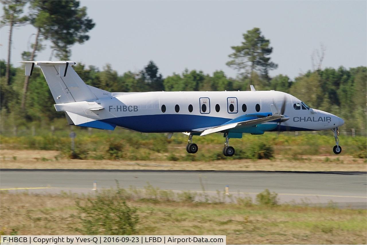 F-HBCB, 1999 Raytheon 1900D C/N UE-390, Raytheon Aircraft Company 1900D, Landing rwy 05, Bordeaux Mérignac airport (LFBD-BOD)