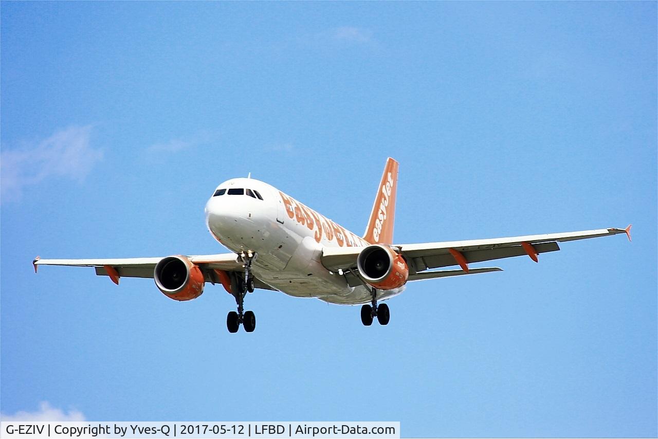 G-EZIV, 2005 Airbus A319-111 C/N 2565, Airbus A319-111, Short approach rwy 23, Bordeaux-Mérignac airport (LFBD-BOD)