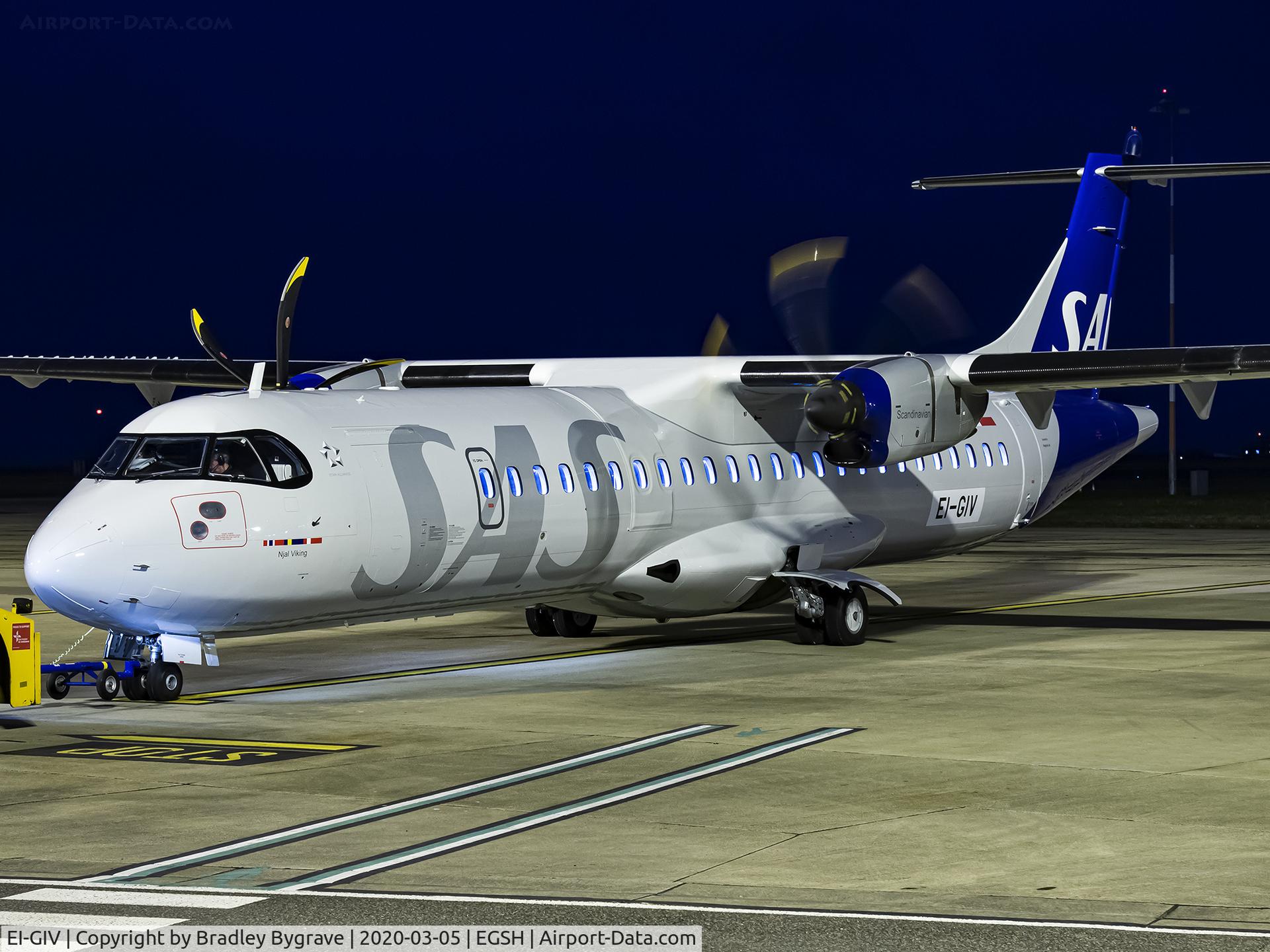 EI-GIV, 2012 ATR 72-600 (72-212A) C/N 1056, Sat on stand