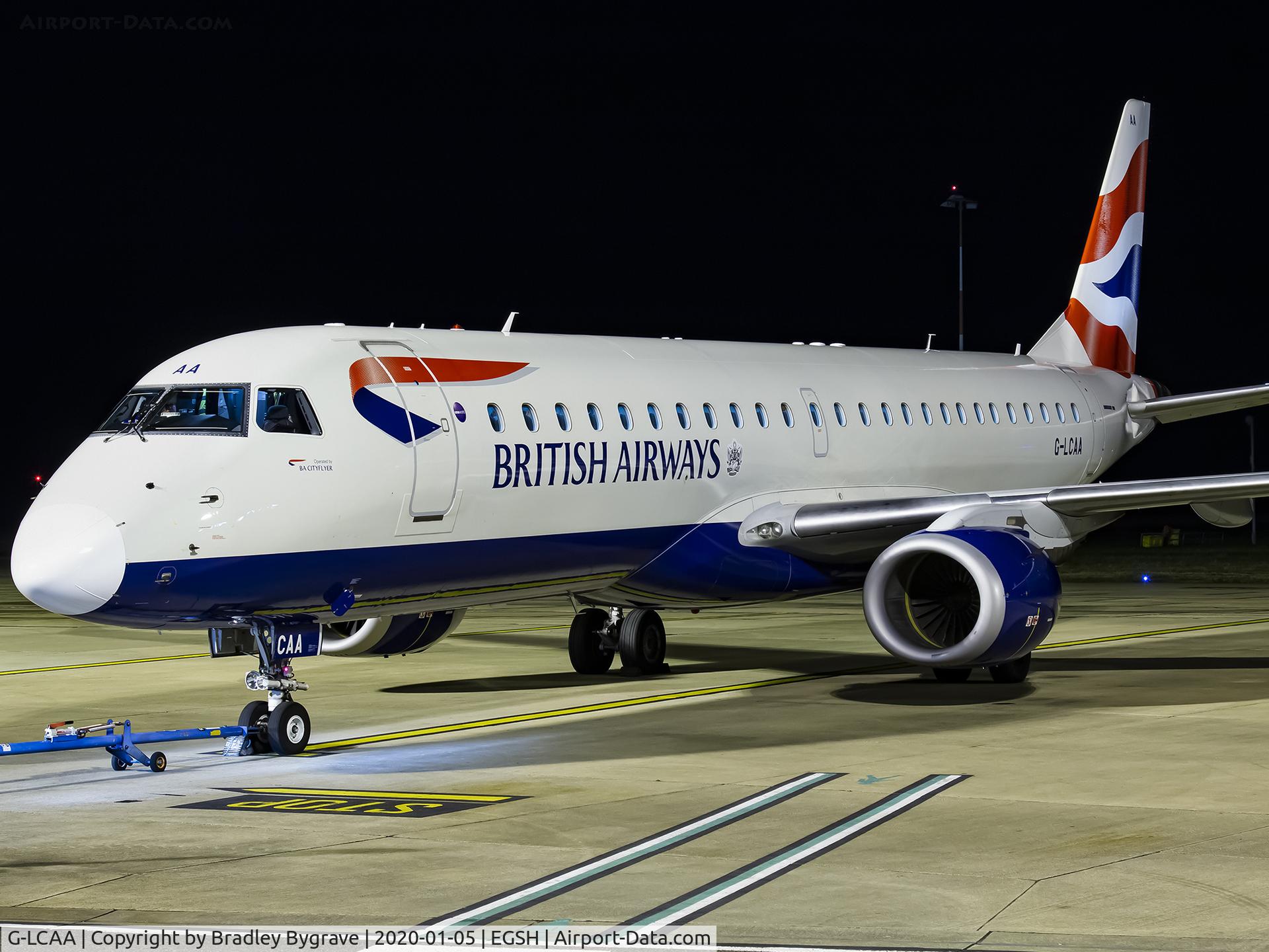 G-LCAA, 2011 Embraer 190LR (ERJ-190-100LR) C/N 19000456, Stand 5