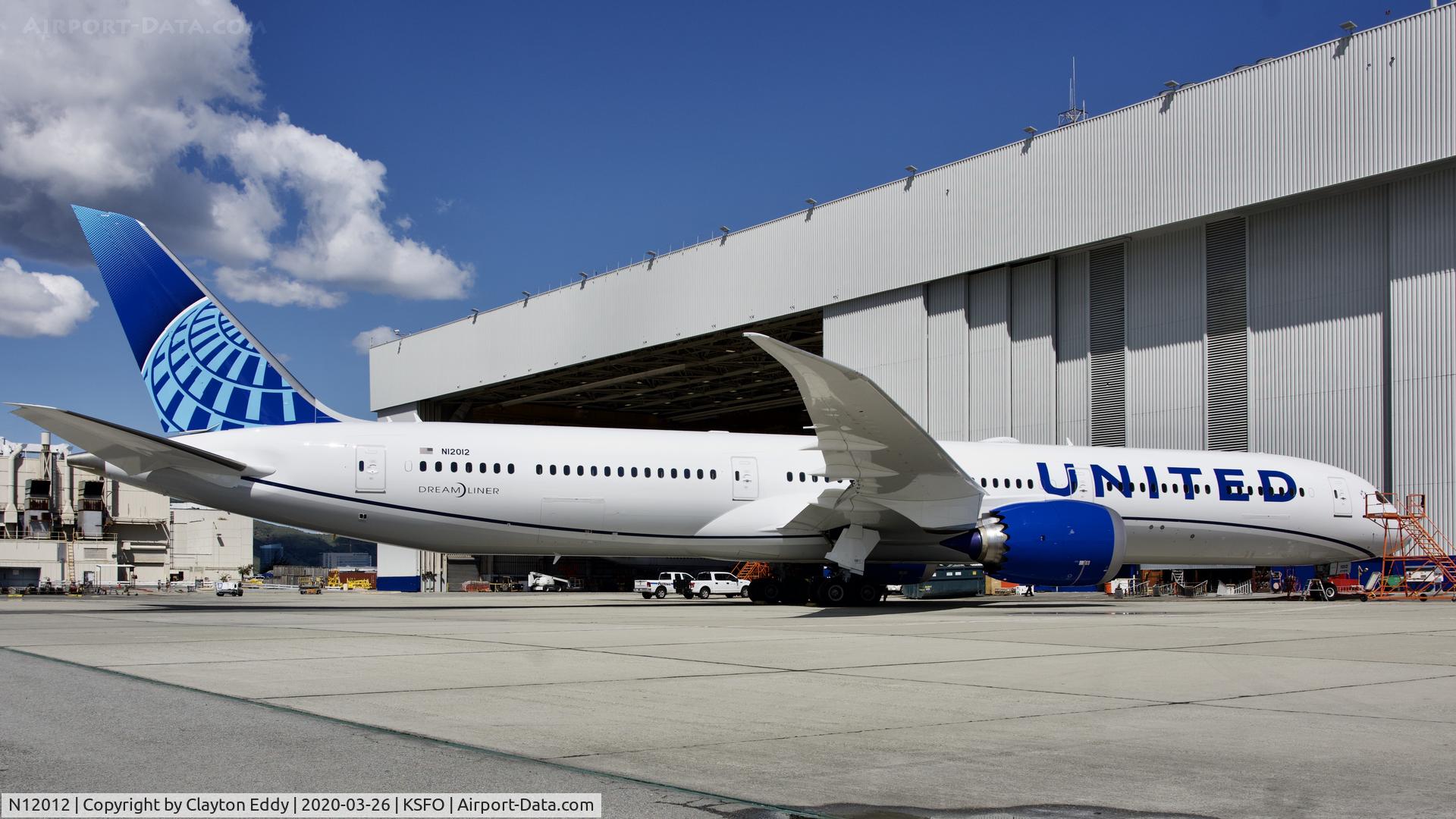 N12012, 2020 Boeing 787-10 Dreamliner Dreamliner C/N 60145, SFO 2020.