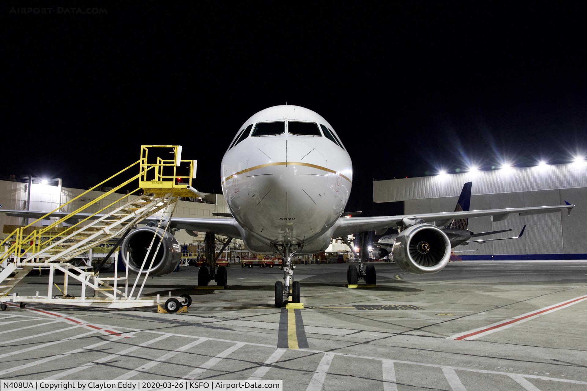 N408UA, 1994 Airbus A320-232 C/N 457, SFO 2020.