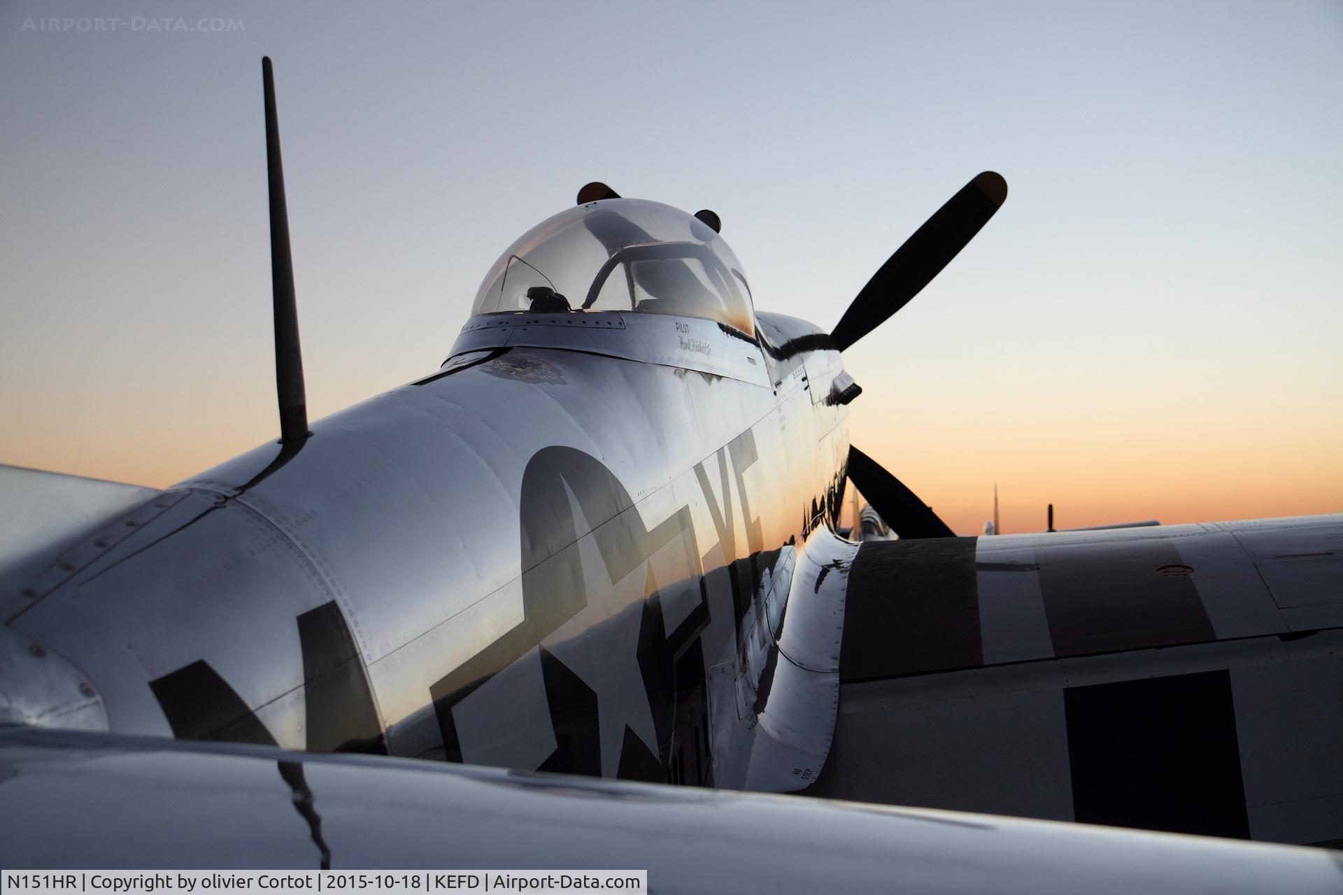 N151HR, 1945 North American P-51D Mustang C/N 12241064, As the sun rises...