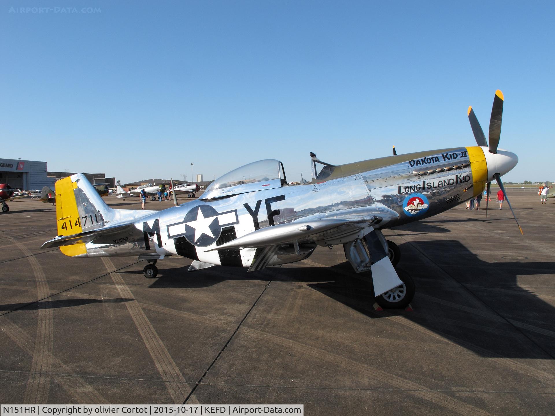N151HR, 1945 North American P-51D Mustang C/N 12241064, Wings over Houston 2015
