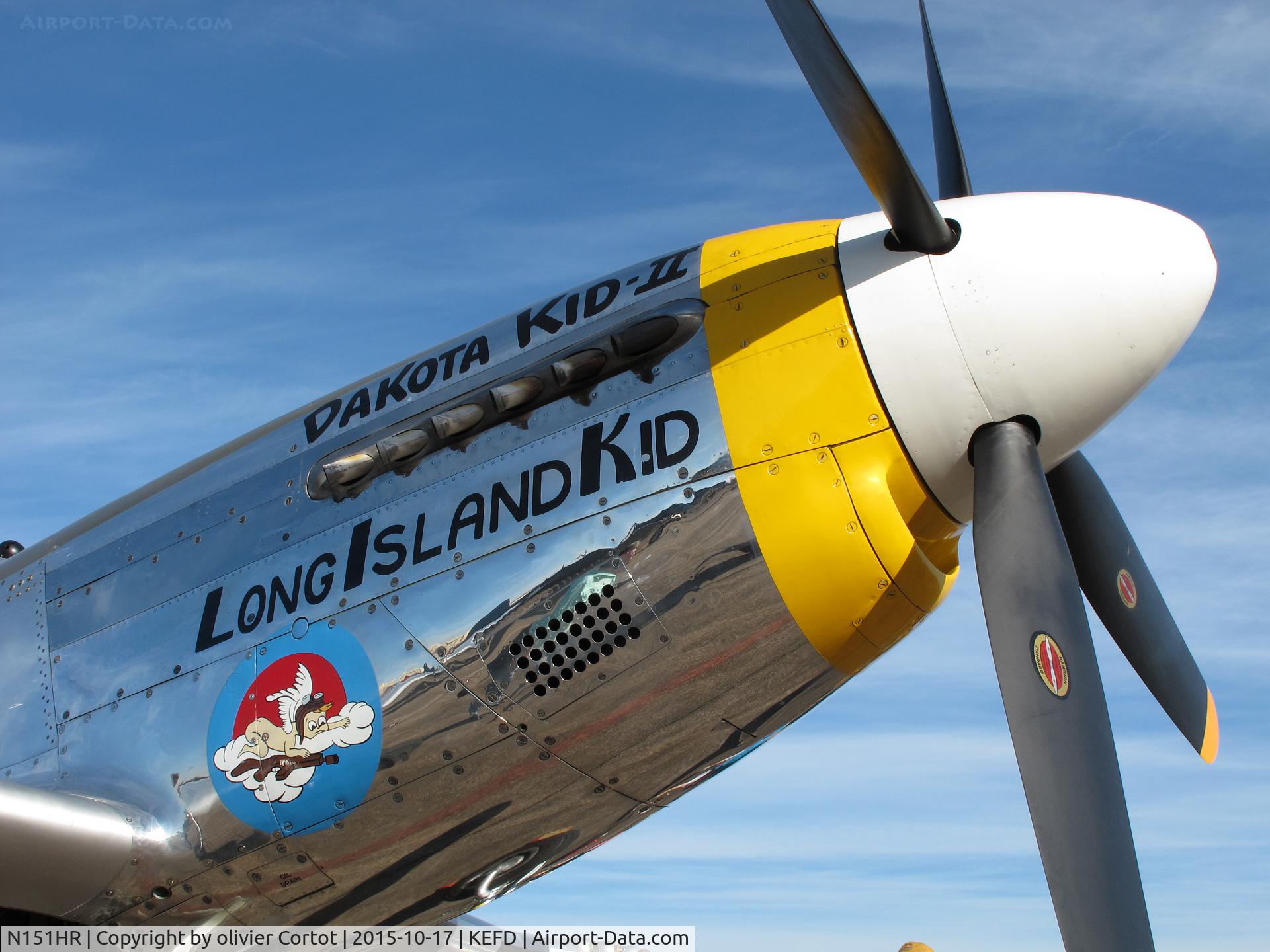 N151HR, 1945 North American P-51D Mustang C/N 12241064, a view on the nose art