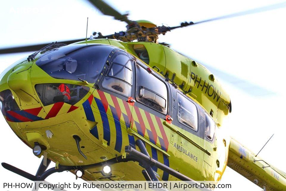 PH-HOW, 2014 Airbus Helicopters H-145M (BK-117D-2) C/N 22008, PH-HOW departing from Nij Smellinge (hospital) Drachten