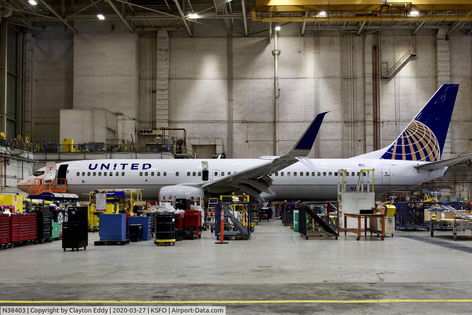 N38403, 2001 Boeing 737-924 C/N 30120, SFO 2020