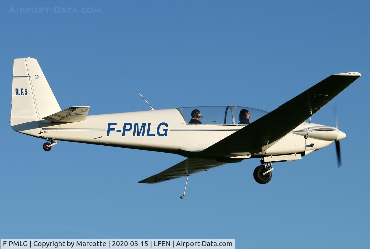 F-PMLG, Sportavia-Putzer RF-5 C/N A-04, Short final runway 22.